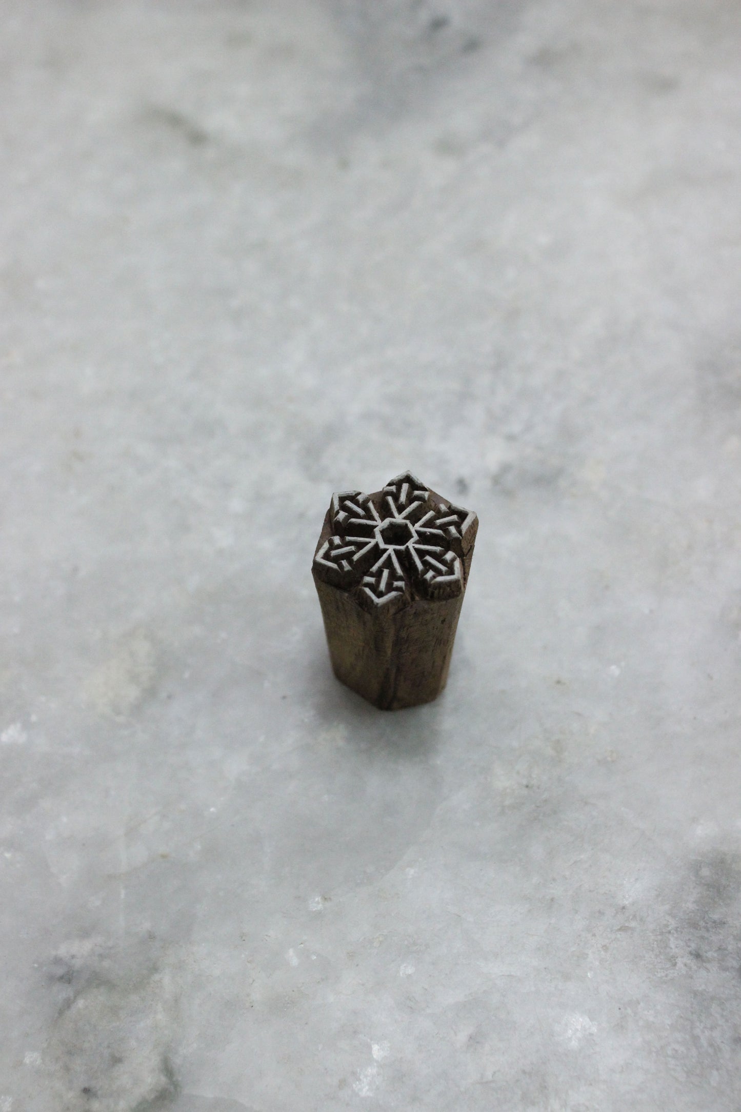 Snowflake Fabric Stamp Indian Block Print Stamp Carve Stamp Indian Textile Printing Block For Printing Carve Block Soap Stamp Traditional Textile Printing Block