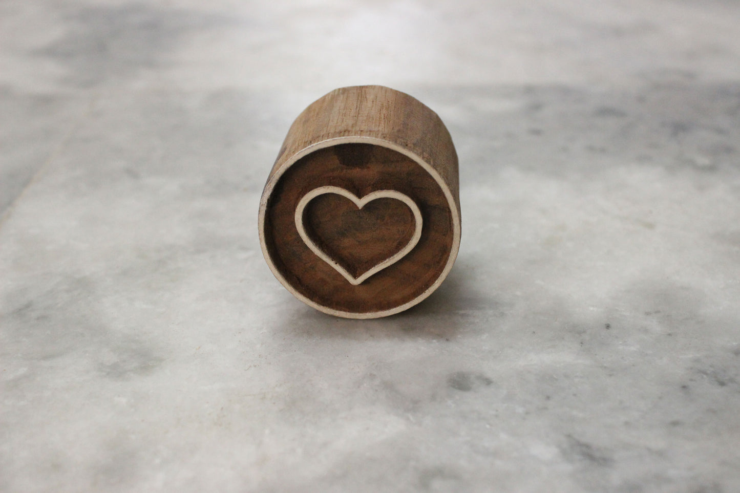 Heart Wood Block Stamp Indian Stamp Love Fabric Stamp Hand Carved Wooden Stamp For Printing Circle Soap Making Stamp Traditional Wooden Block