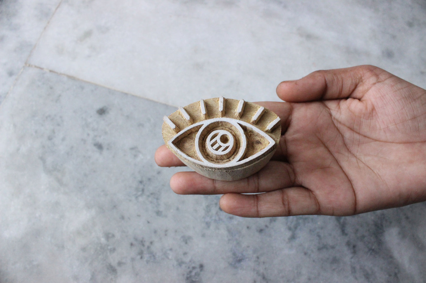 Eye Fabric Stamp Carve Block Fabric Stamp Handmade Block Print Stamp Indian Wooden Stamp For Printing Indian Soap Making Stamp Traditional Wooden Block