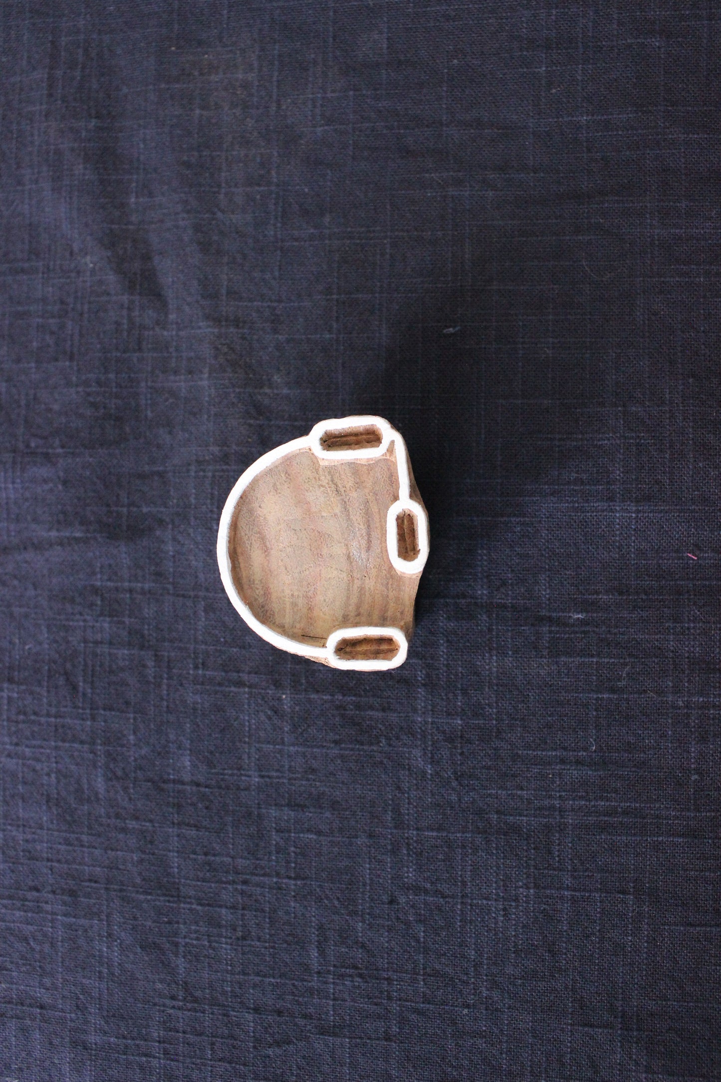 Headphone Stamp Hand Carved Wood Block Stamp Handmade Fabric Stamp Carve Textile Printing Block For Printing Hand Carved Soap Making Stamp Traditional Wooden Printing Block