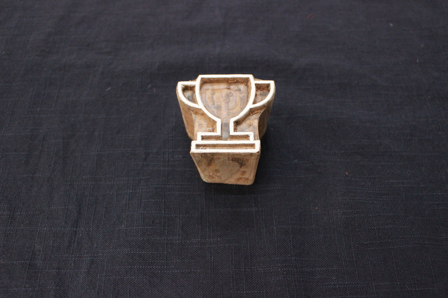 Trophy Block Print Stamp Hand Carved Stamp Prize Wood Block Stamp Carve Textile Printing Block For Printing Indian Soap Making Stamp Traditional Wooden Block