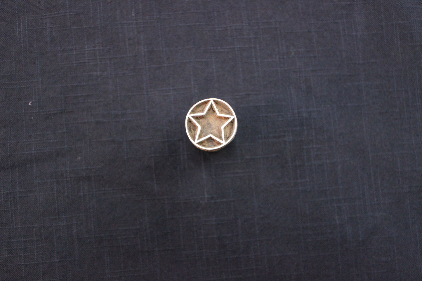 Star Stamp Indian Fabric Stamp Round Fabric Stamp Carve Textile Block For Printing Medal Soap Making Stamp Traditional Wooden Block