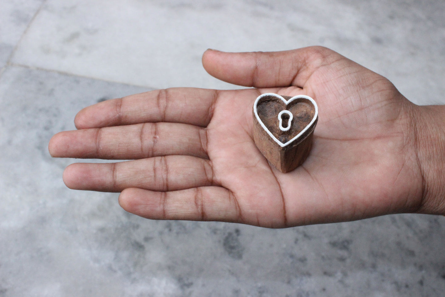 Heart Block Print Stamp Carve Block Stamp Love Wood Block Stamp Hand Carved Textile Block For Printing Indian Soap Making Stamp Traditional Wooden Block