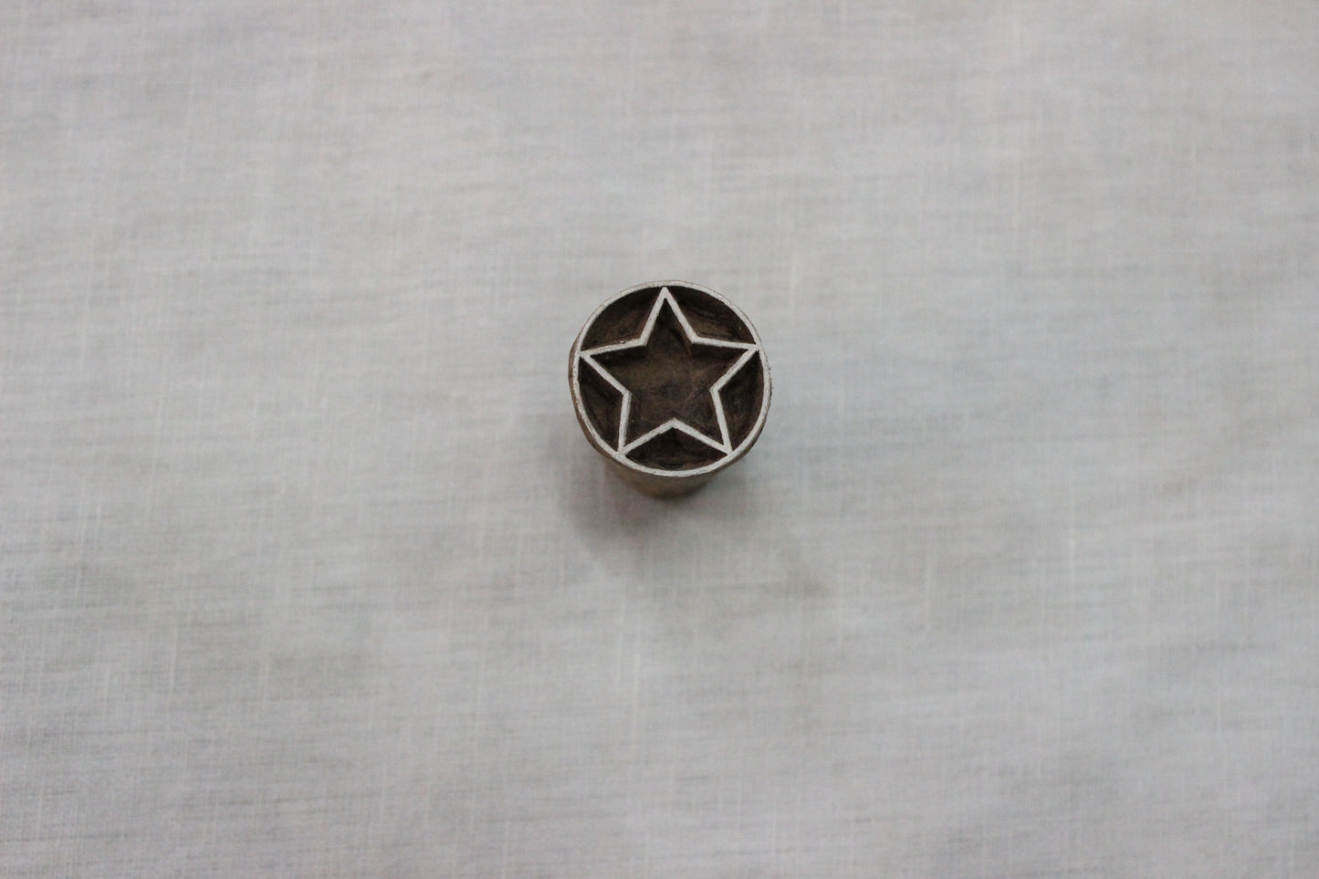 Star Stamp Indian Fabric Stamp Round Fabric Stamp Carve Textile Block For Printing Medal Soap Making Stamp Traditional Wooden Block