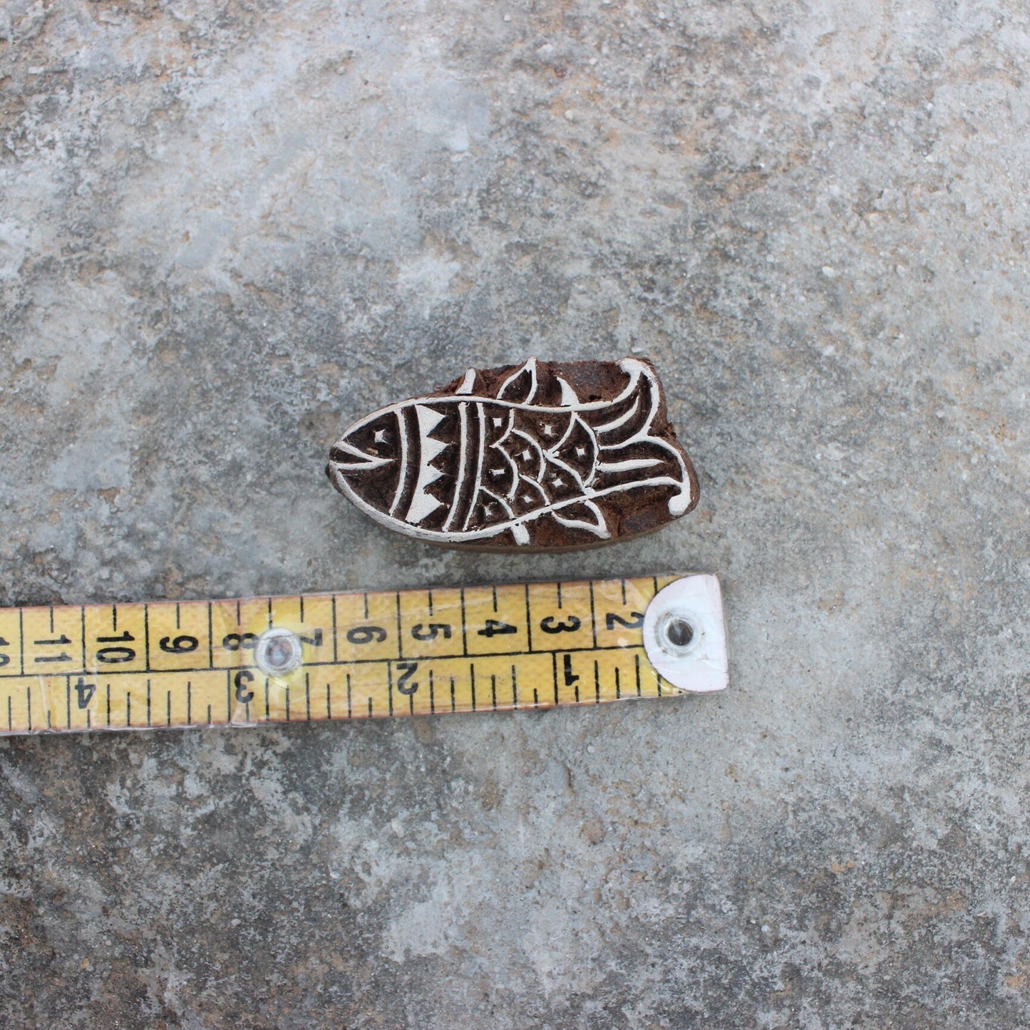 Fish Wooden Print Stamp Indian Aquatic Block Print Stamp Wood Block Stamp Sea Block Print Stamp Fabric Block Stamp Textile Printing Block