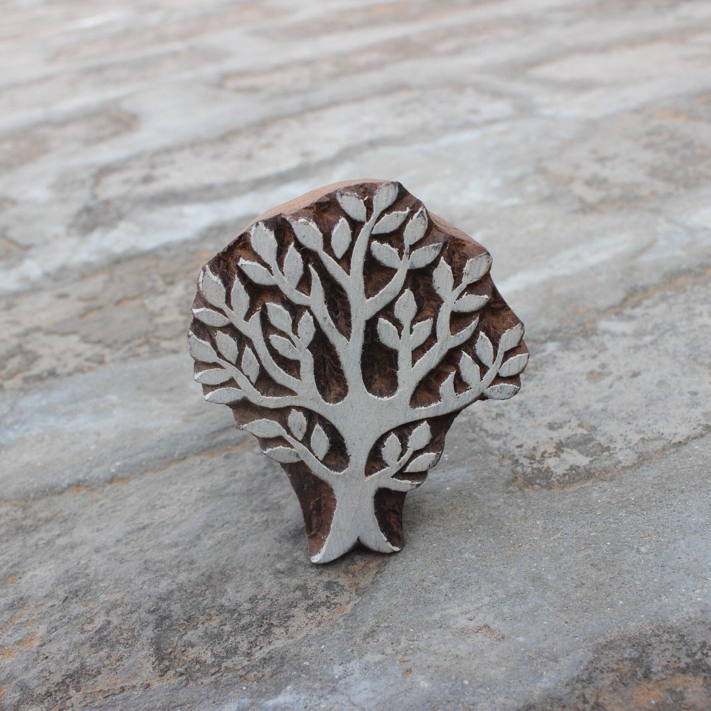 Tree Fabric Block Print Stamp Hand Carved Stamp Indian Wooden Stamp Tree Of Life Wood Block Stamp For Printing Hand Carve Soap Making Stamp