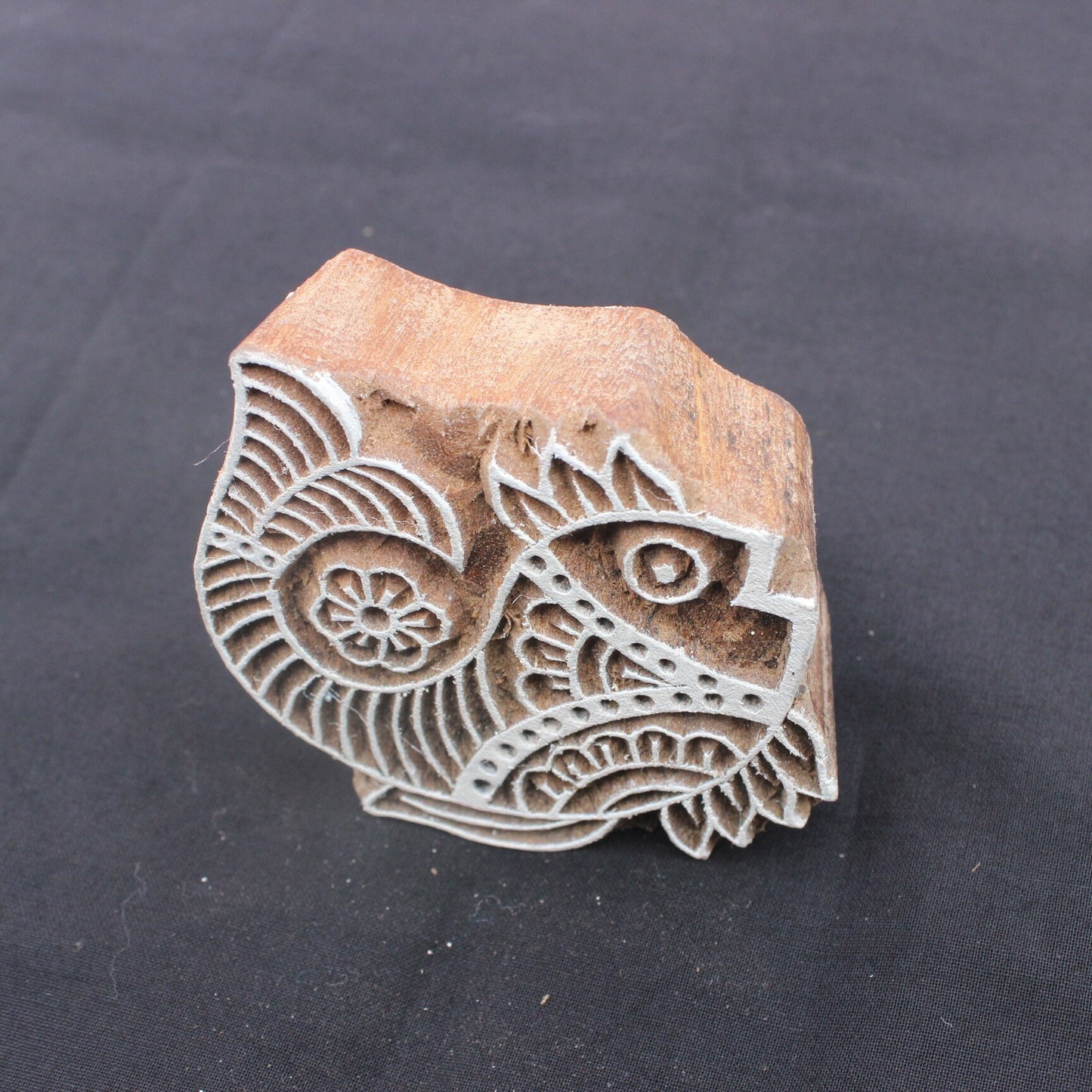 Fish Block Print Stamp Indian Fabric Stamp Aquatic Fabric Stamp Carve Textile Block For Printing Hand Carve Soap Stamp Traditional Textile