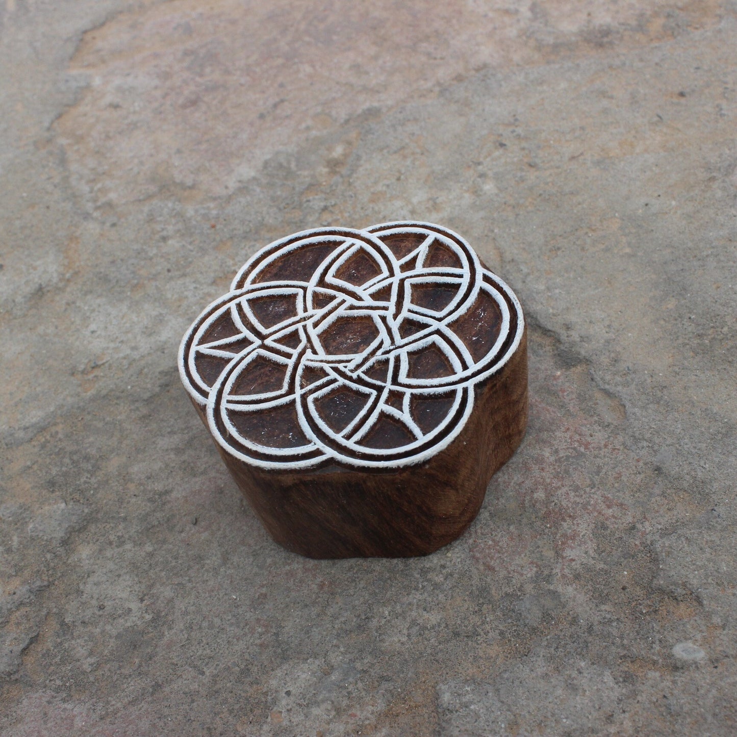 Celtic Block Print Stamp Flower Of Life Stamp Mandala Stamp Indian Stamp Indian Textile Block For Printing Geometric Soap Stamp Wooden Block