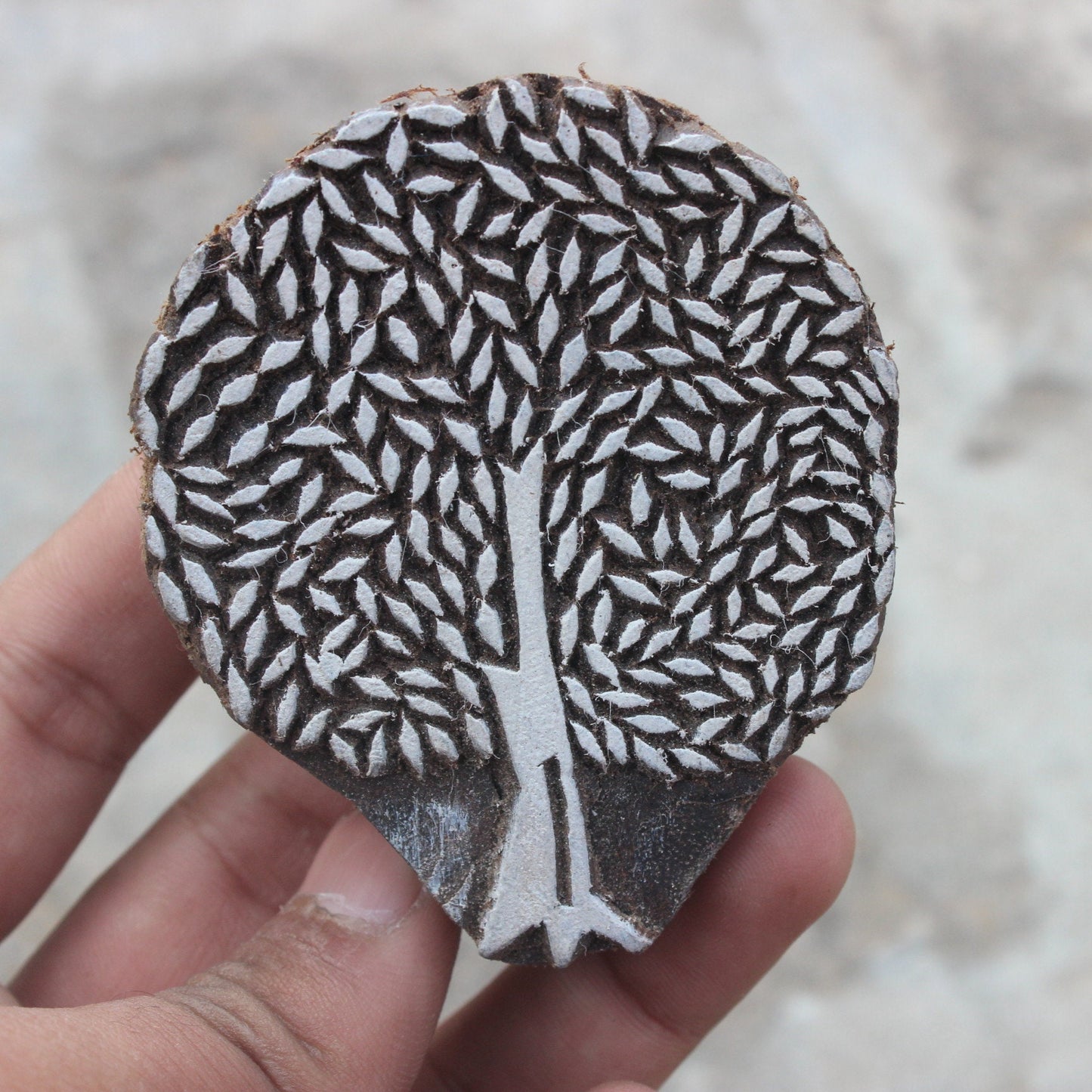 Hand Carve Soap Stamp Tree Of Life Wood Block Print Stamp Tree Print Stamp Indian Block Print Stamp For Printing Carve Wooden Block Stamp