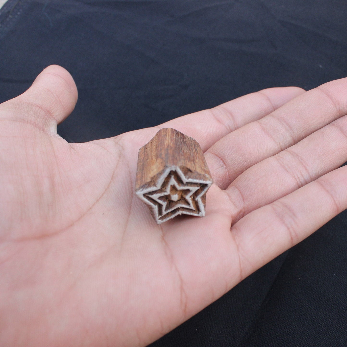 Star Fabric Stamp Carve Wooden Stamp Christmas Fabric Stamp Carve Block Fabric Stamp For Printing Hand Carved Soap Making Stamp Traditional