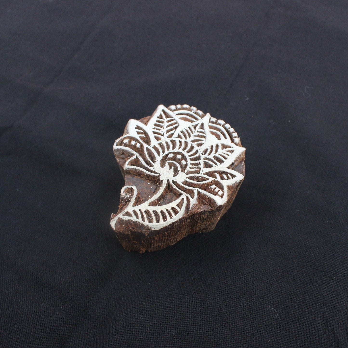 Lotus Block Print Stamp Floral Block Print Stamp Carve Block Print Stamp Carve Wooden Block Stamp For Printing Flower Soap Making Stamp