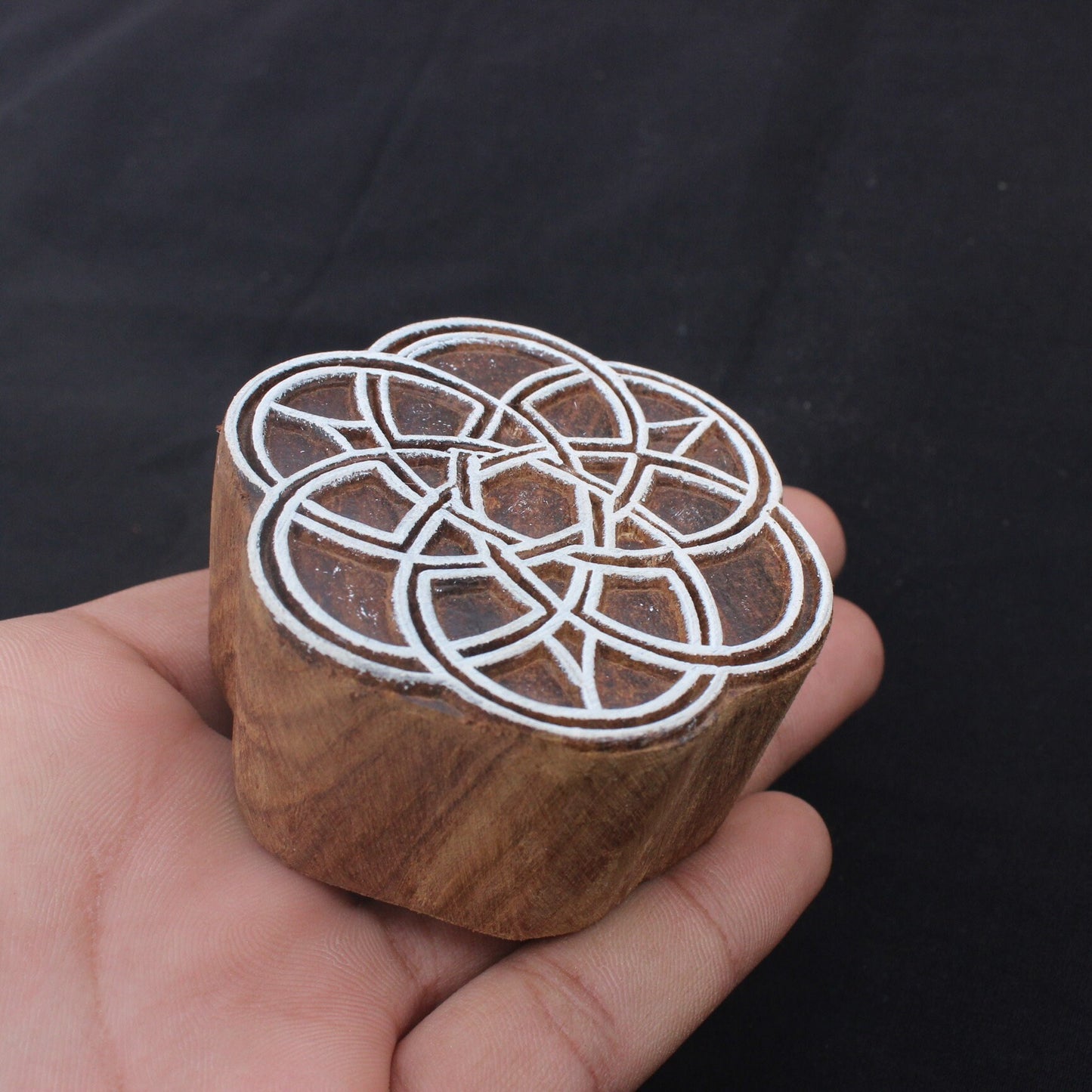 Celtic Block Print Stamp Flower Of Life Stamp Mandala Stamp Indian Stamp Indian Textile Block For Printing Geometric Soap Stamp Wooden Block