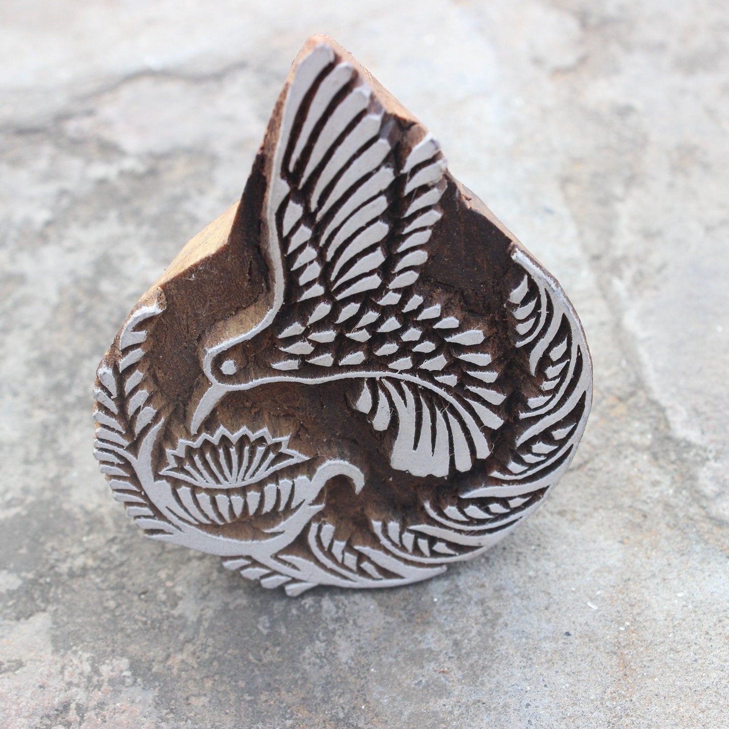 Bird Block Print Stamp Carve Wooden Stamp Hand Carved Stamp Pottery Wood Block Stamp Peace Block Print Stamp For Printing Floral Soap Stamp