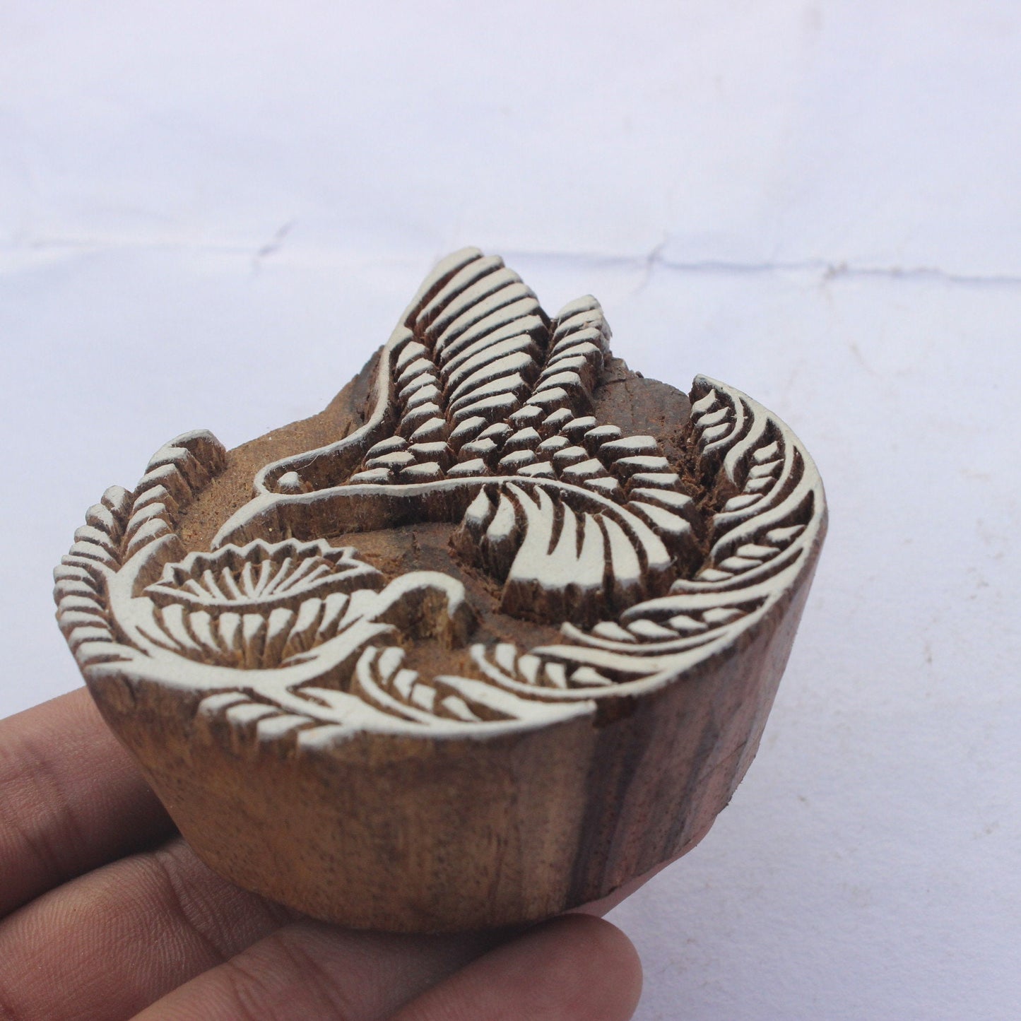 Bird Block Print Stamp Carve Wooden Stamp Hand Carved Stamp Pottery Wood Block Stamp Peace Block Print Stamp For Printing Floral Soap Stamp