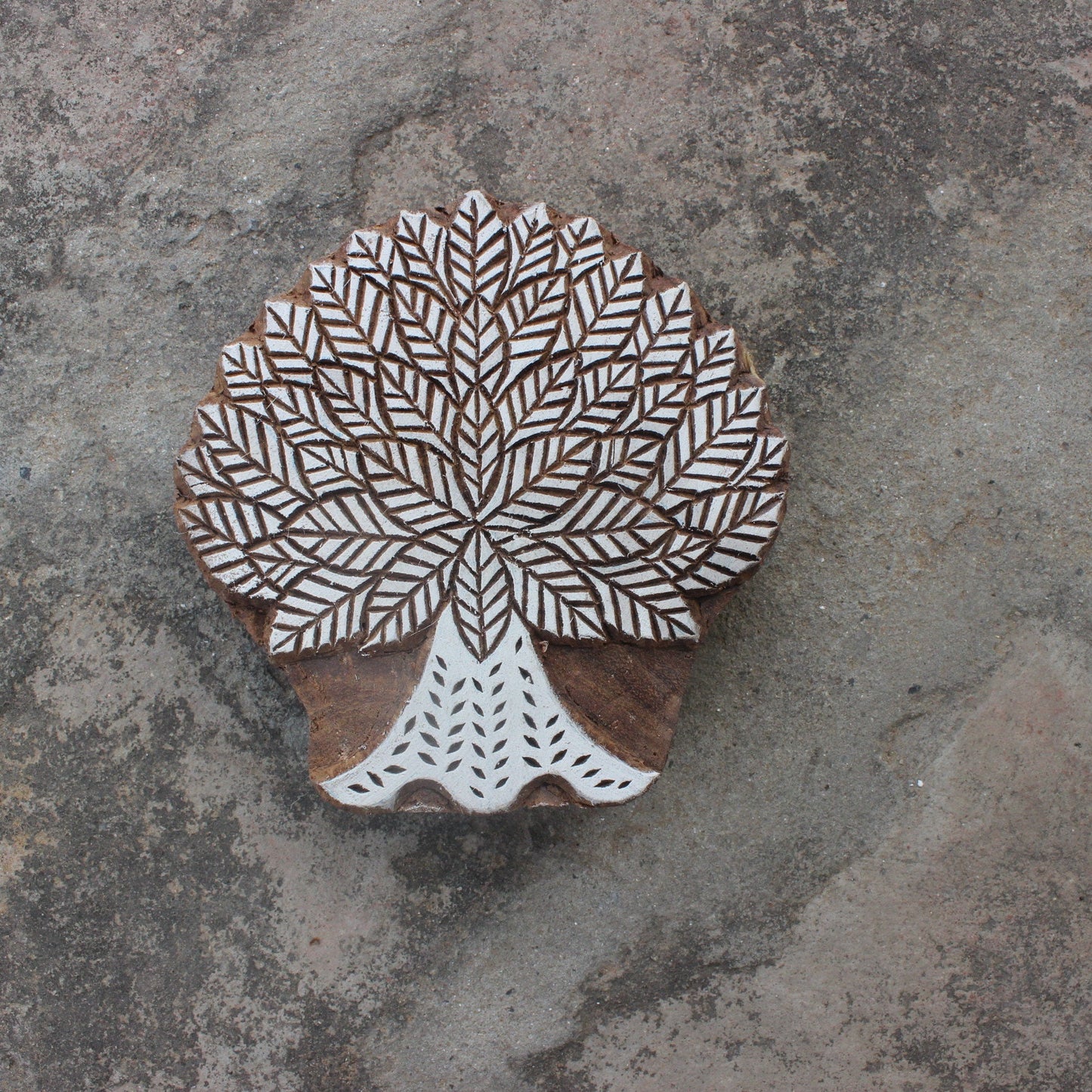 Tree Of Life Block Print Stamp Wood Block Stamp Carve Block Tree Fabric Stamp Hand Carved Wooden Block Stamp For Printing Petals Soap Stamp