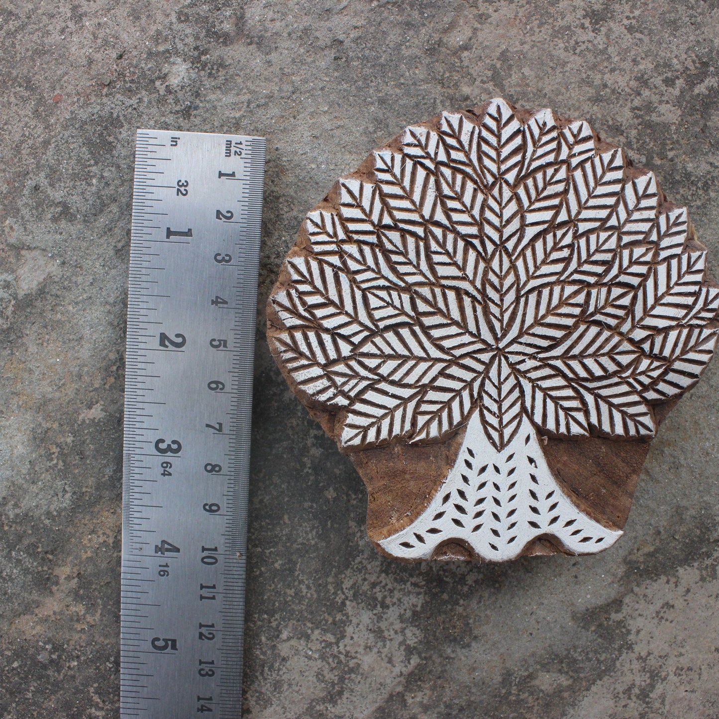 Tree Of Life Block Print Stamp Wood Block Stamp Carve Block Tree Fabric Stamp Hand Carved Wooden Block Stamp For Printing Petals Soap Stamp