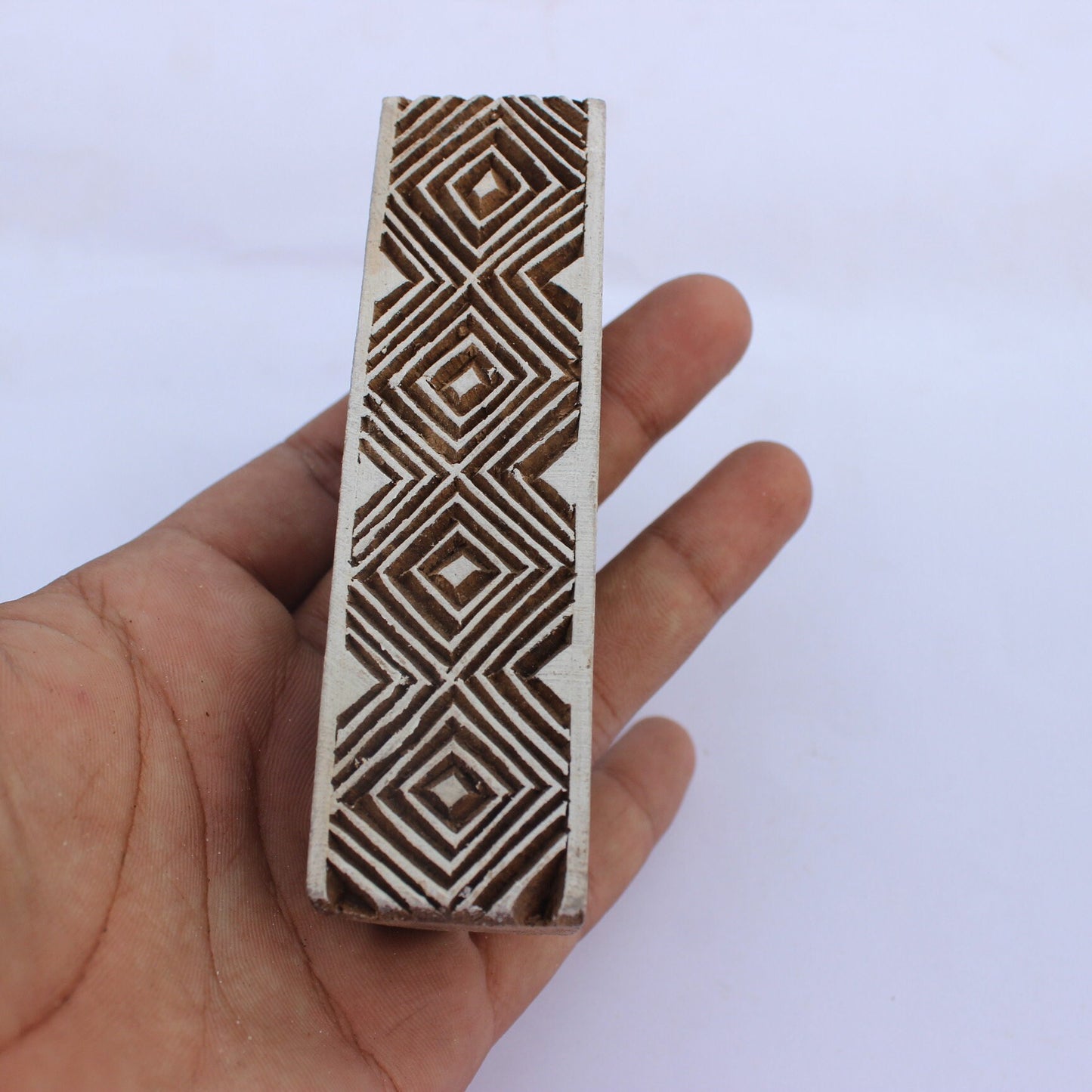 Geometric Border Fabric Stamp Zig Zag Border Block Print Stamp Indian Wood Block Stamp Indian Wooden Stamp For Printing Chevron Soap Stamp