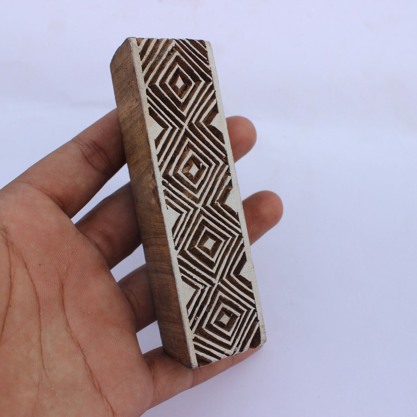 Geometric Border Fabric Stamp Zig Zag Border Block Print Stamp Indian Wood Block Stamp Indian Wooden Stamp For Printing Chevron Soap Stamp