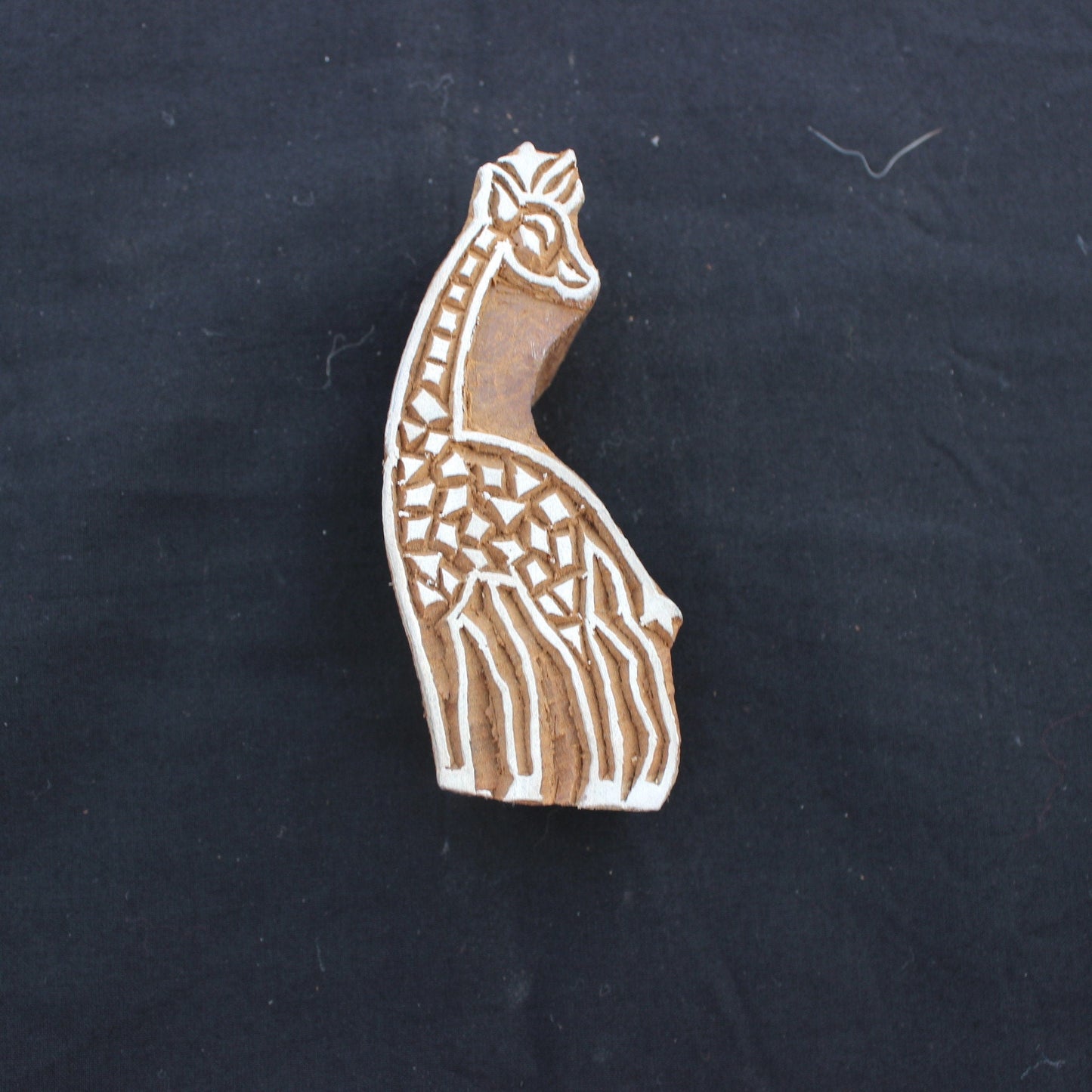 Giraffe Block Print Stamp Animal Block Stamp Carve Block Fabric Stamp Carve Wooden Block Stamp For Printing Carve Block Soap Making Stamp