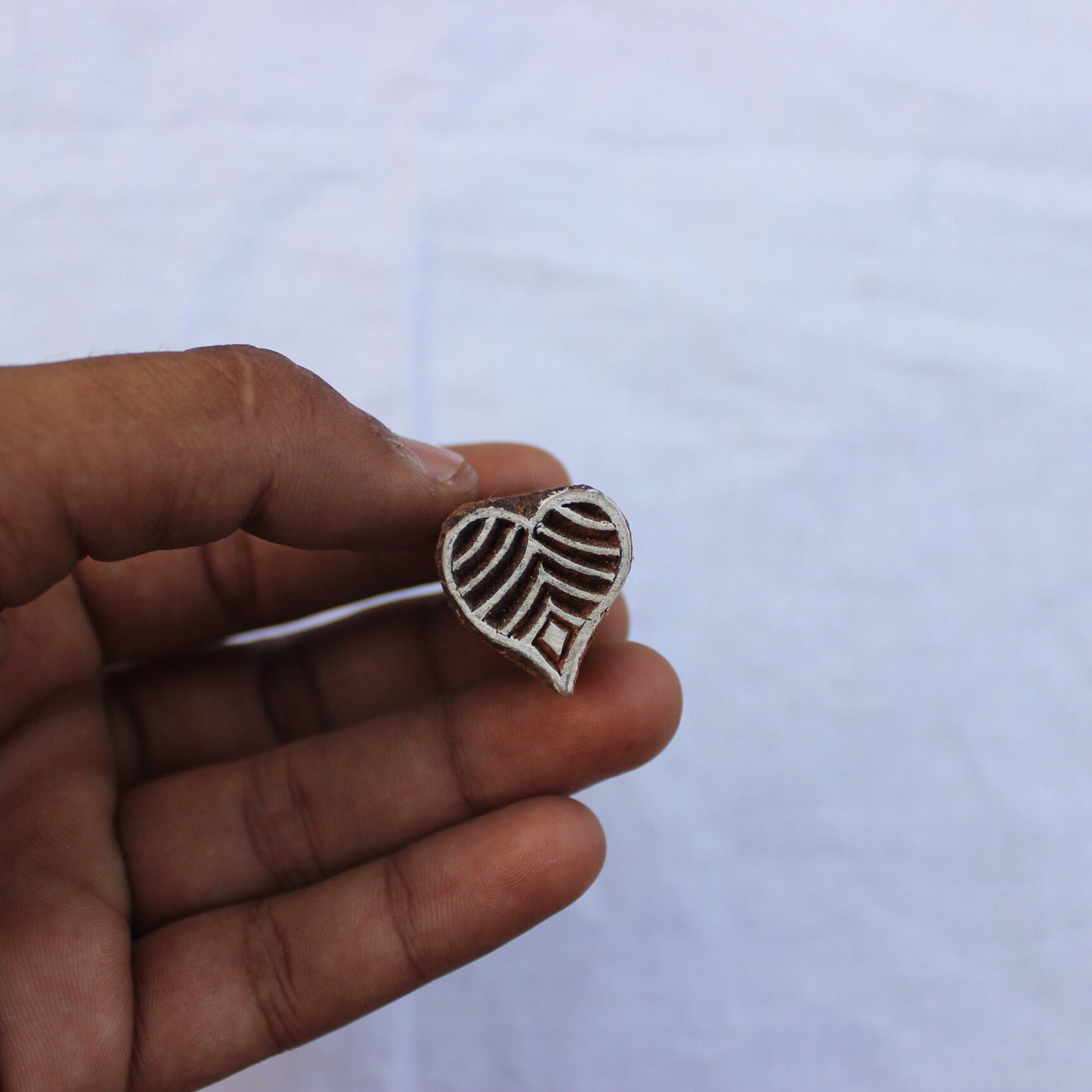 Heart Block Print Stamp Love Block Print Stamp Carve Block Stamp Carve Textile Printing Block For Printing Hand Carved Soap Making Stamp