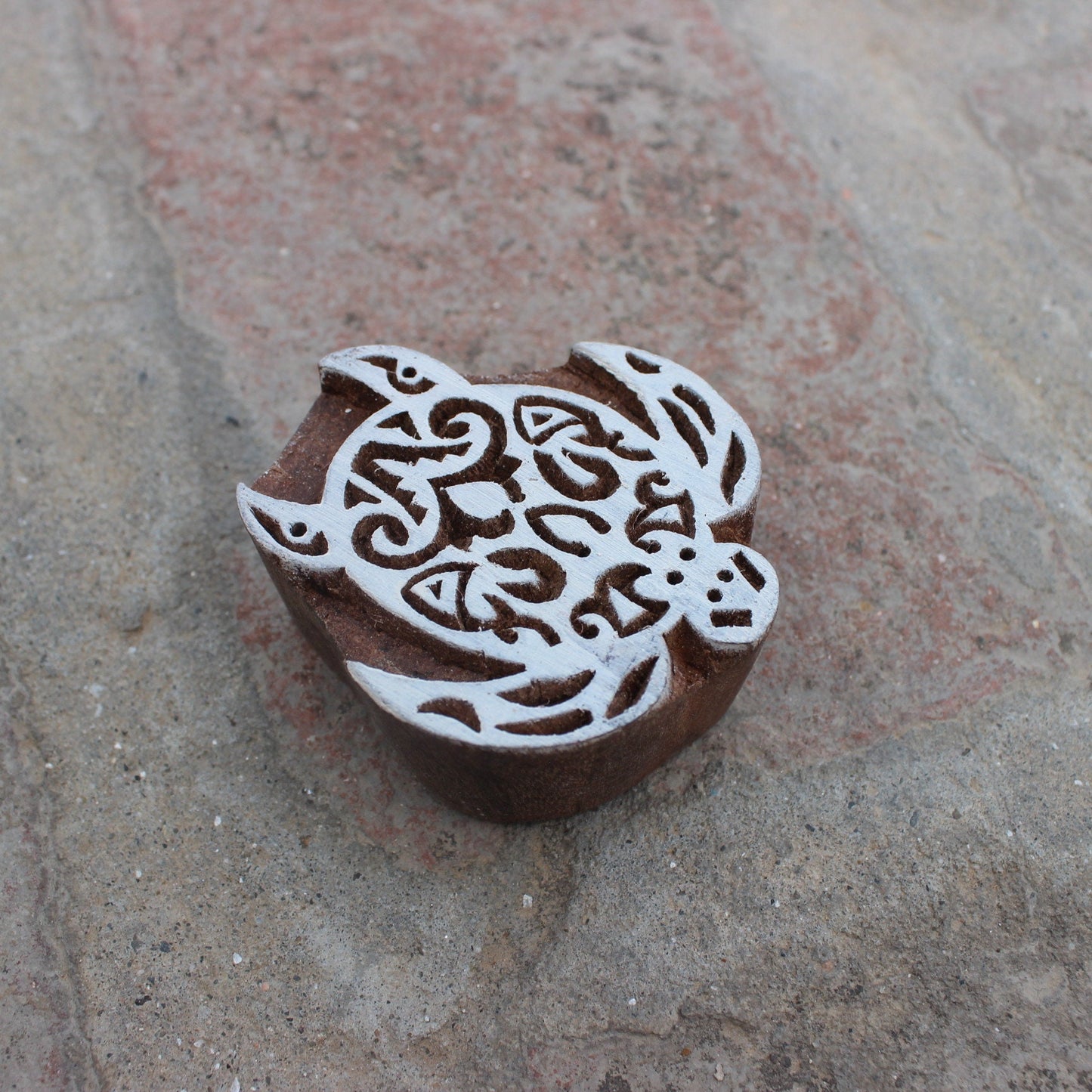 Tortoise Print Stamp Turtle Wood Block Print Stamp Hand Carved Stamp Hand Carved Textile Printing Block For Printing Hand Carved Soap Stamp