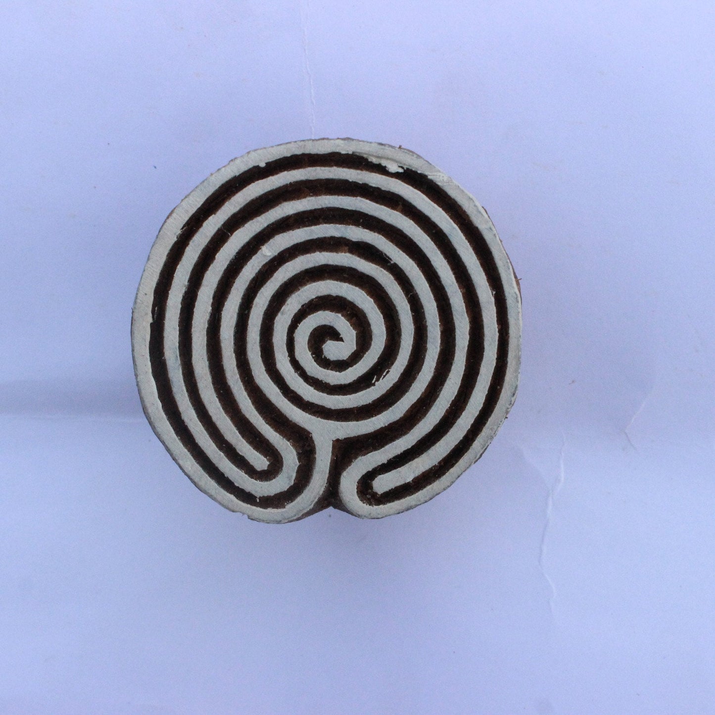 Celtic Fabric Wood Block Print Stamp Hand Carved Wooden Stamp Spiral Wood Block Stamp Carve Block Wood Stamp For Printing Circle Soap Stamp