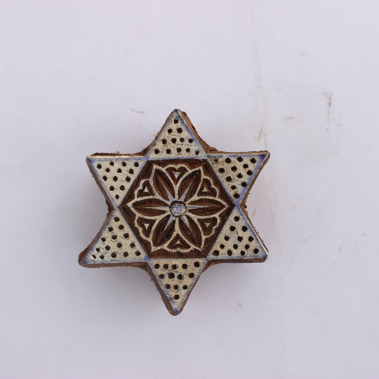 Star Block Print Stamp Indian Wood Block Stamp Flower Block Print Stamp Carve Textile Block For Printing Floral Soap Stamp Geometric Textile