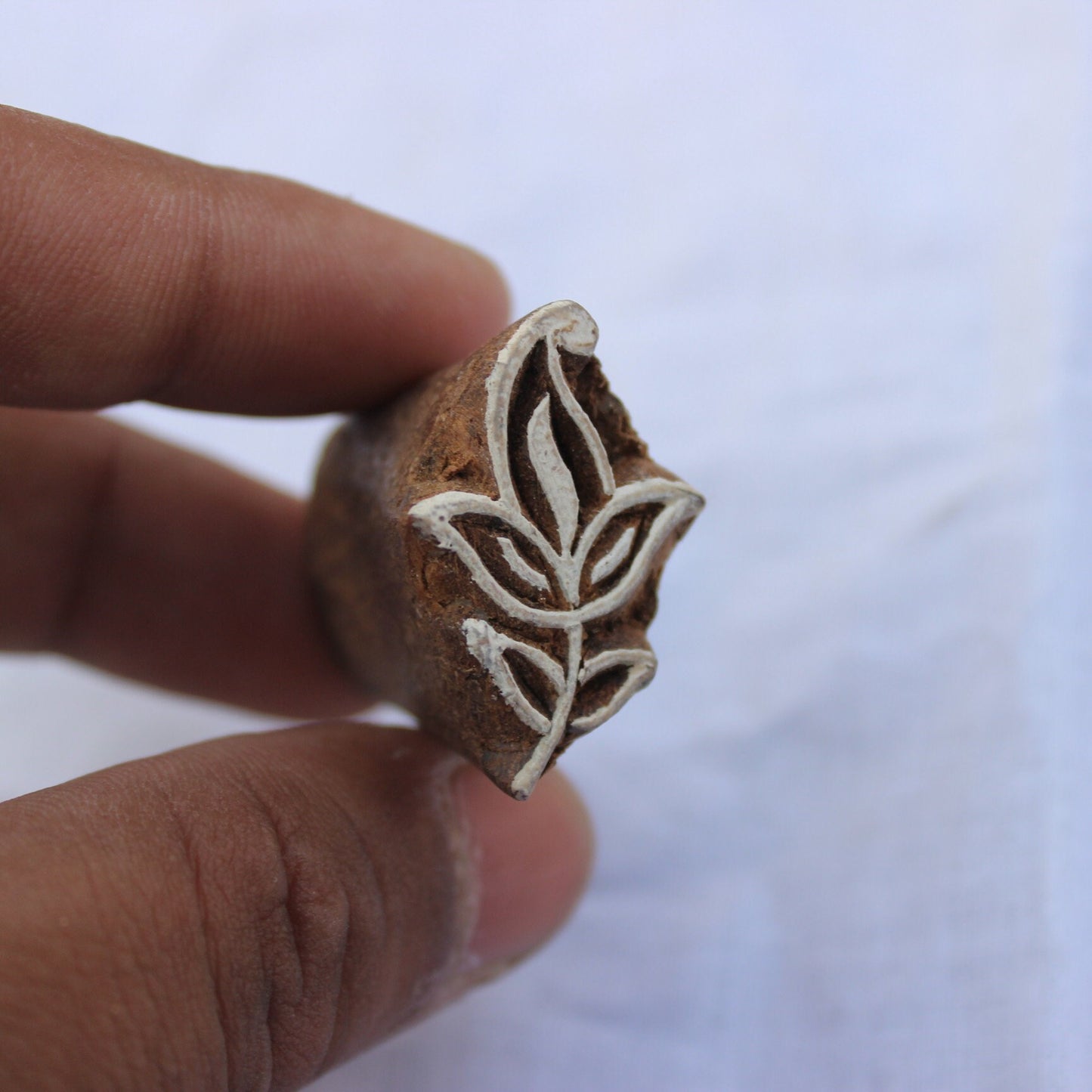 Floral Fabric Stamp Flower Stamp Indian Wooden Stamp Hand Carved Stamp For Printing Heena Soap Making Stamp Paisley Textile Printing Block