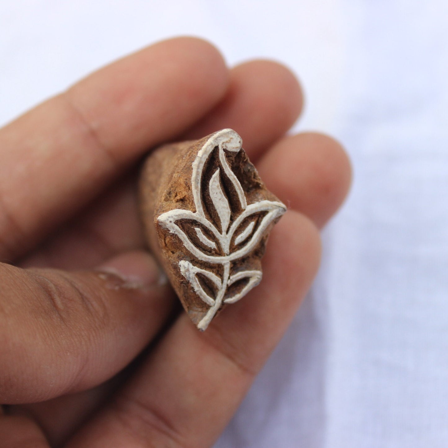 Floral Fabric Stamp Flower Stamp Indian Wooden Stamp Hand Carved Stamp For Printing Heena Soap Making Stamp Paisley Textile Printing Block