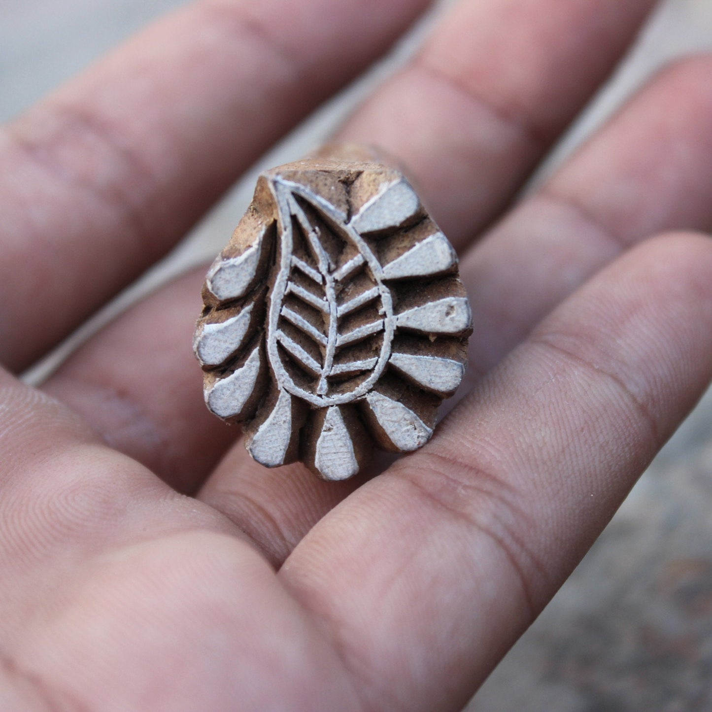 Floral Block Print Stamp Hand Carved Wooden Stamp Flower Block Print Stamp Indian Block Print Stamp For Printing Heena Soap Making Stamp