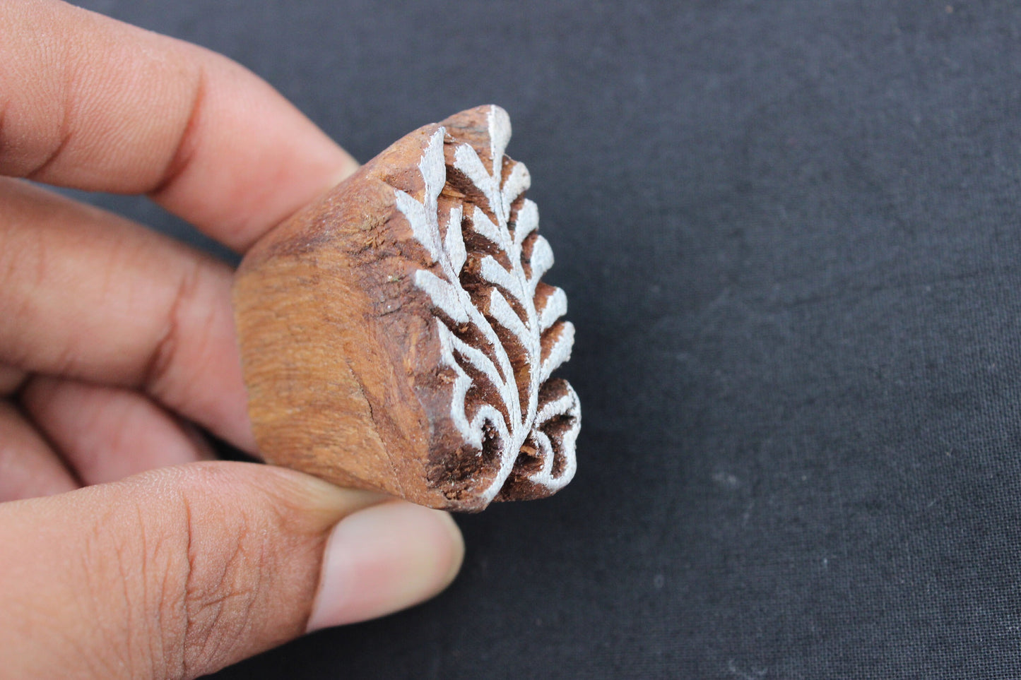 Fern Block Print Stamp Leaves Fabric Stamp Carve Block Stamp Hand Carved Textile Printing Block For Printing Branch Soap Stamp Scrapbook