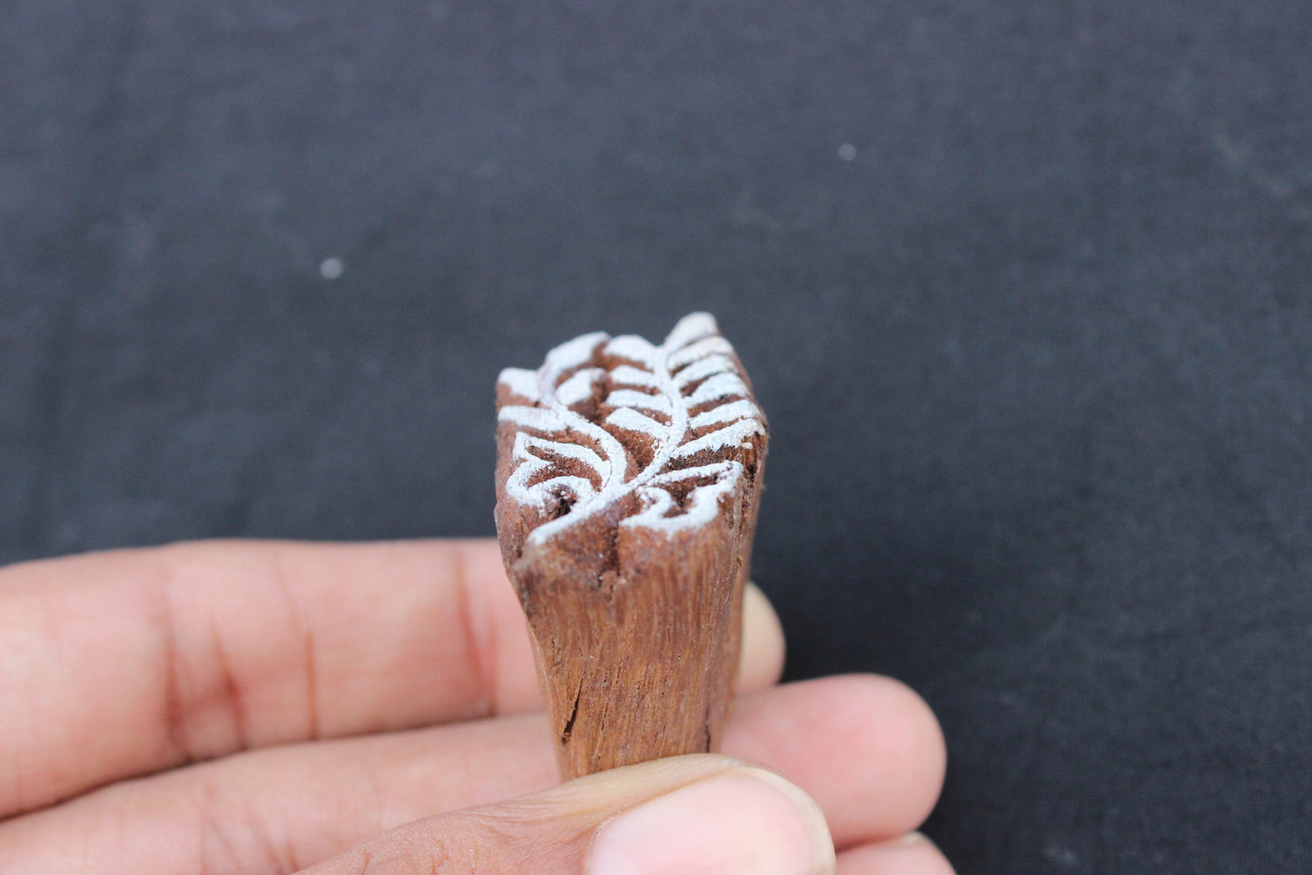 Fern Block Print Stamp Leaves Fabric Stamp Carve Block Stamp Hand Carved Textile Printing Block For Printing Branch Soap Stamp Scrapbook