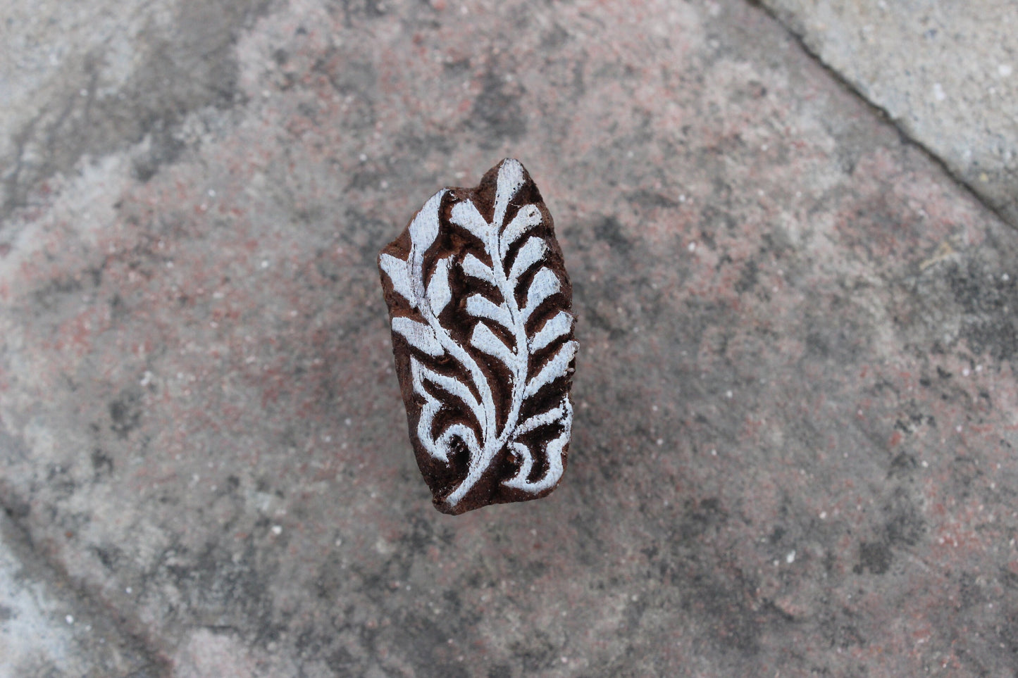 Fern Block Print Stamp Leaves Fabric Stamp Carve Block Stamp Hand Carved Textile Printing Block For Printing Branch Soap Stamp Scrapbook