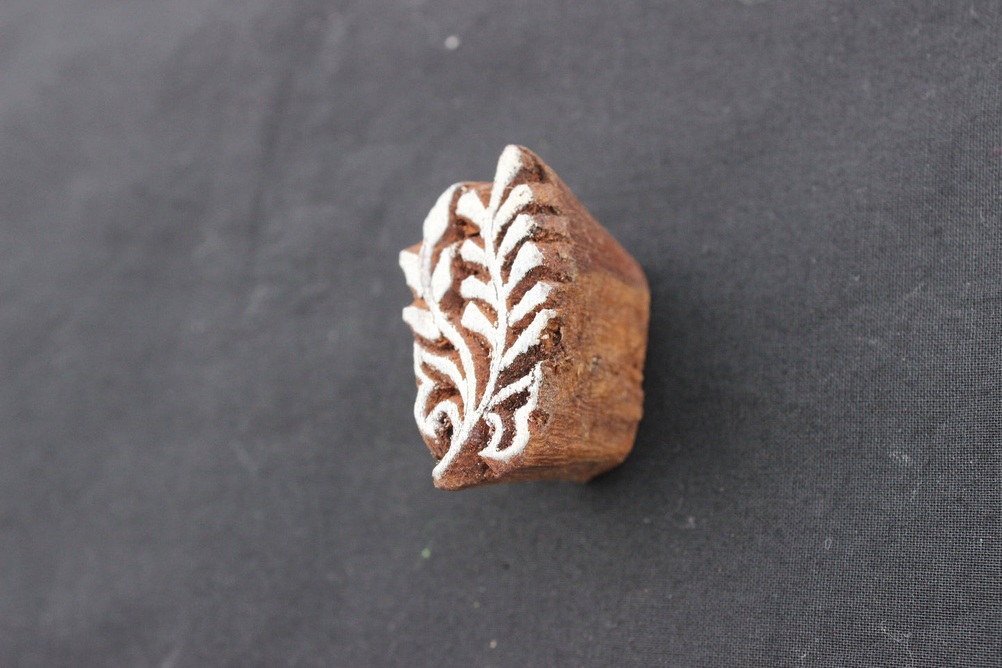 Fern Block Print Stamp Leaves Fabric Stamp Carve Block Stamp Hand Carved Textile Printing Block For Printing Branch Soap Stamp Scrapbook