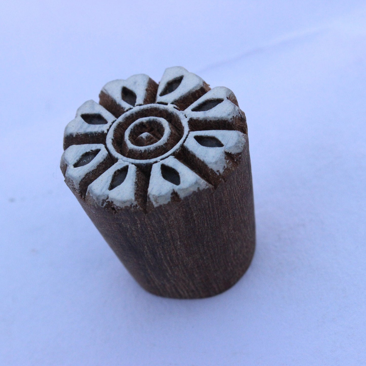 Floral Block Print Stamp Indian Wooden Stamp Indian Fabric Print Stamp Flower Fabric Print Stamp For Printing Mandala Soap Making Stamp