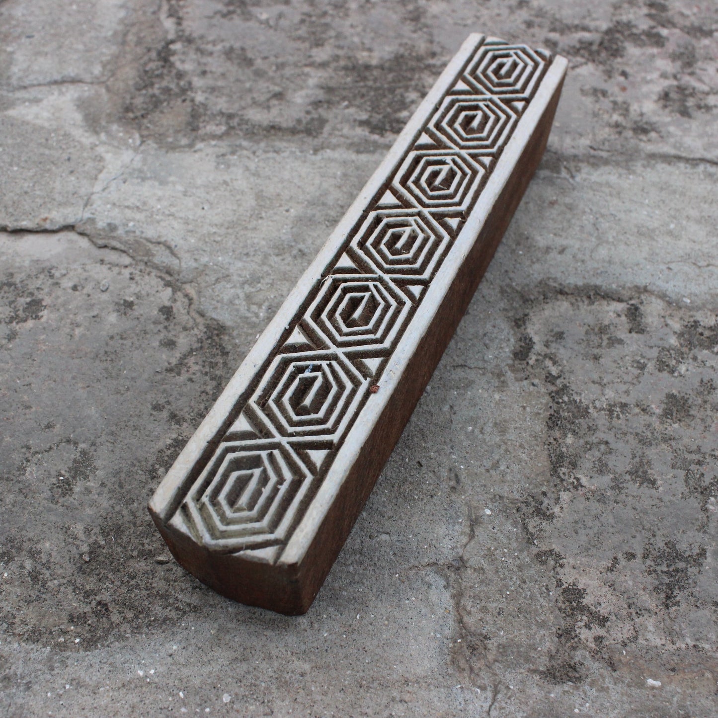 Celtic Border Fabric Stamp Hand Carved Stamp Geometric Stamp Indian Textile Printing Block For Printing Ethnic Soap Stamp Celtic Textile