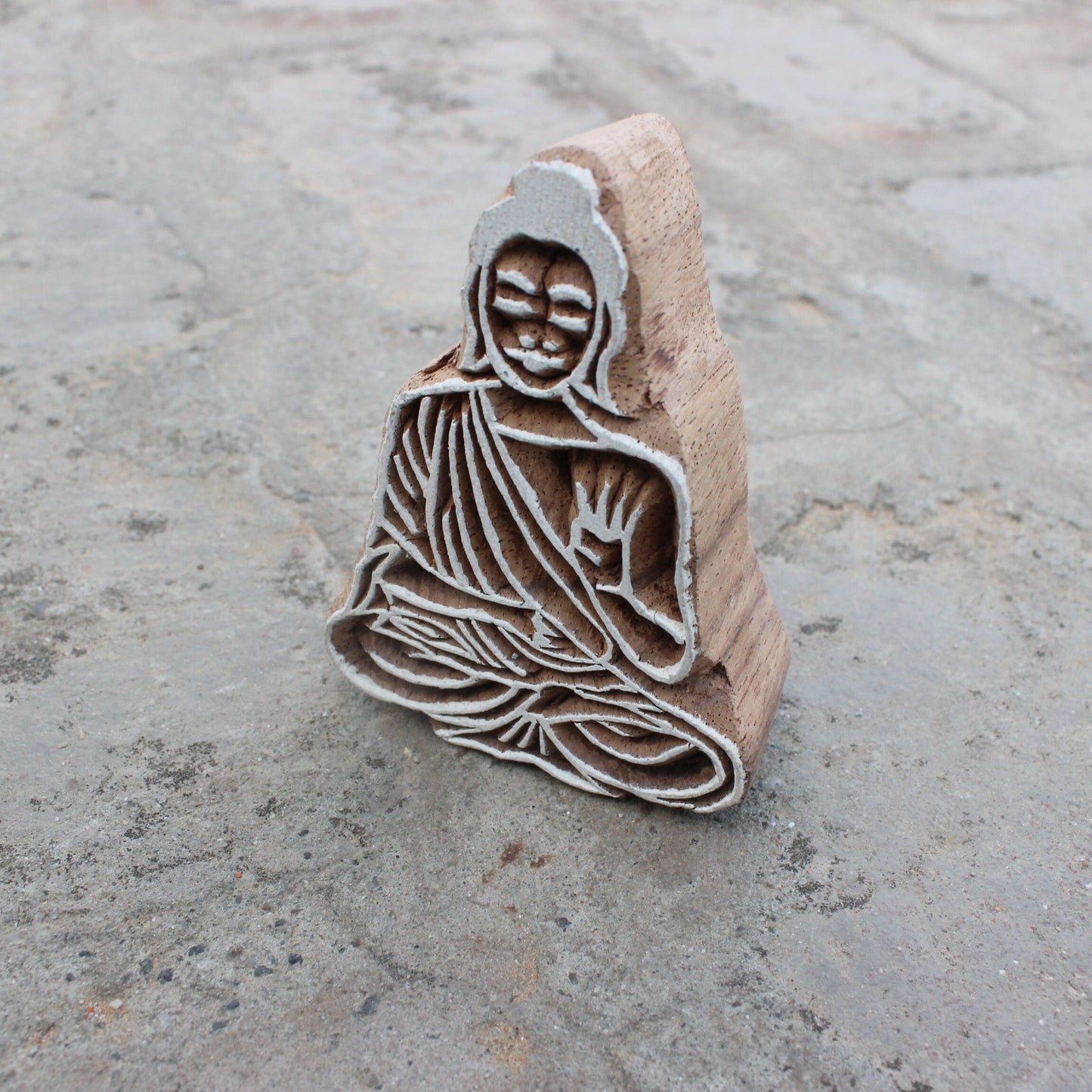 Buddha Fabric Stamp Hand Carved Fabric Stamp Meditation Fabric Stamp Carve Textile Printing Block For Printing Spiritual Soap Making Stamp