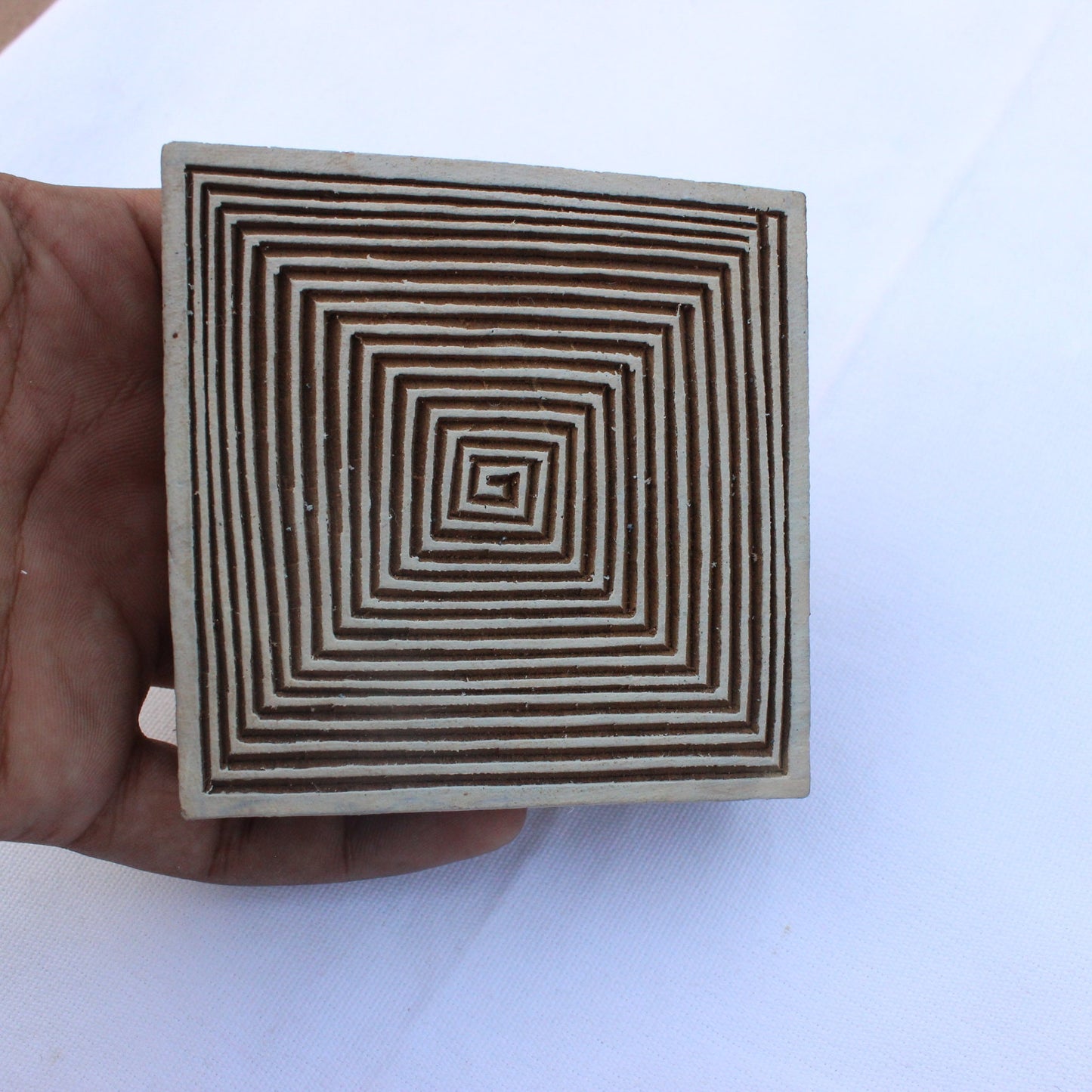 Square Block Print Stamp Celtic Wood Block Stamp Hand Carved Fabric Stamp Hand Carved Wooden Stamp For Printing Geometric Soap Making Stamp