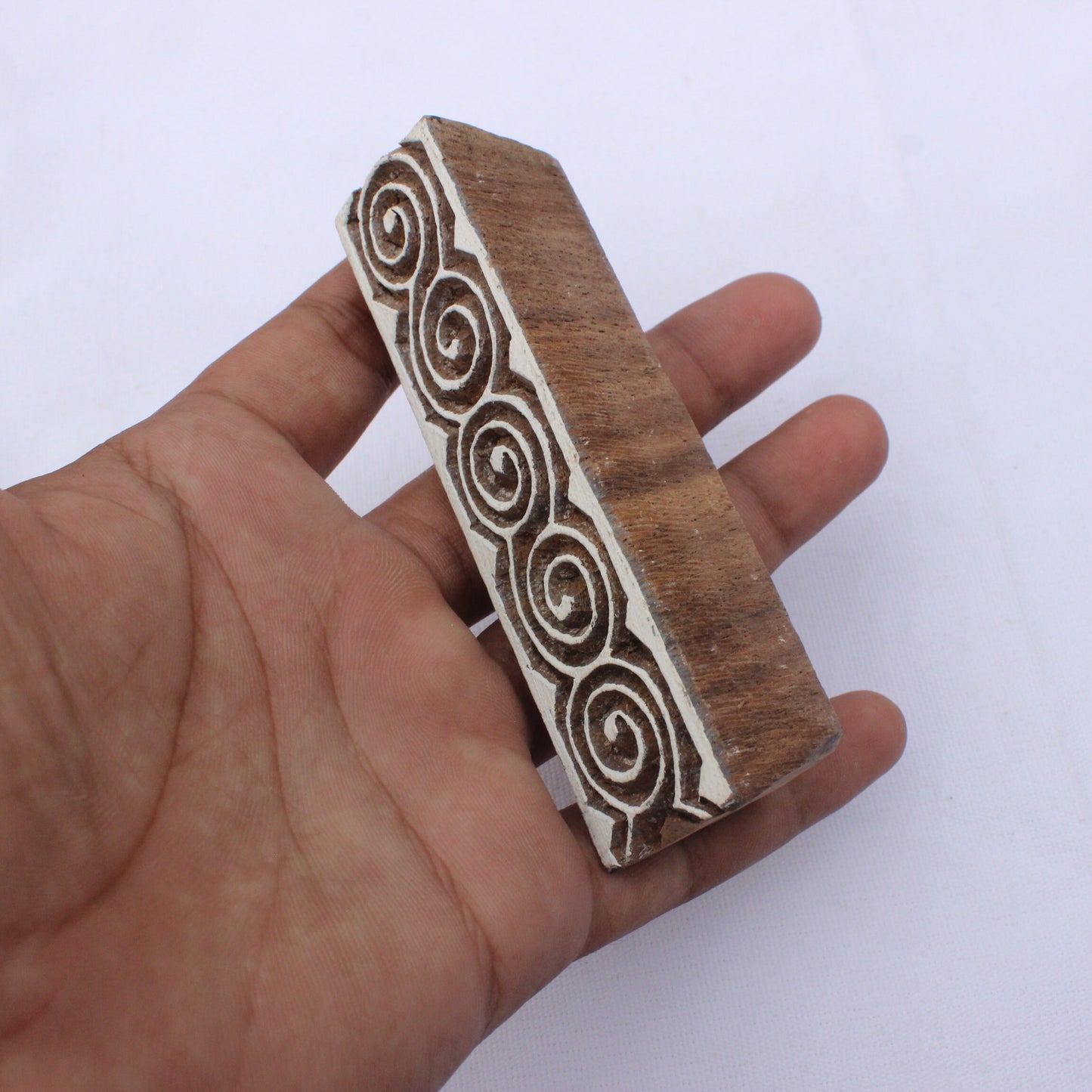 Celtic Border Fabric Block Print Stamp Geometric Fabric Stamp Hand Carved Stamp Indian Textile Printing Block For Printing Ethnic Soap Stamp