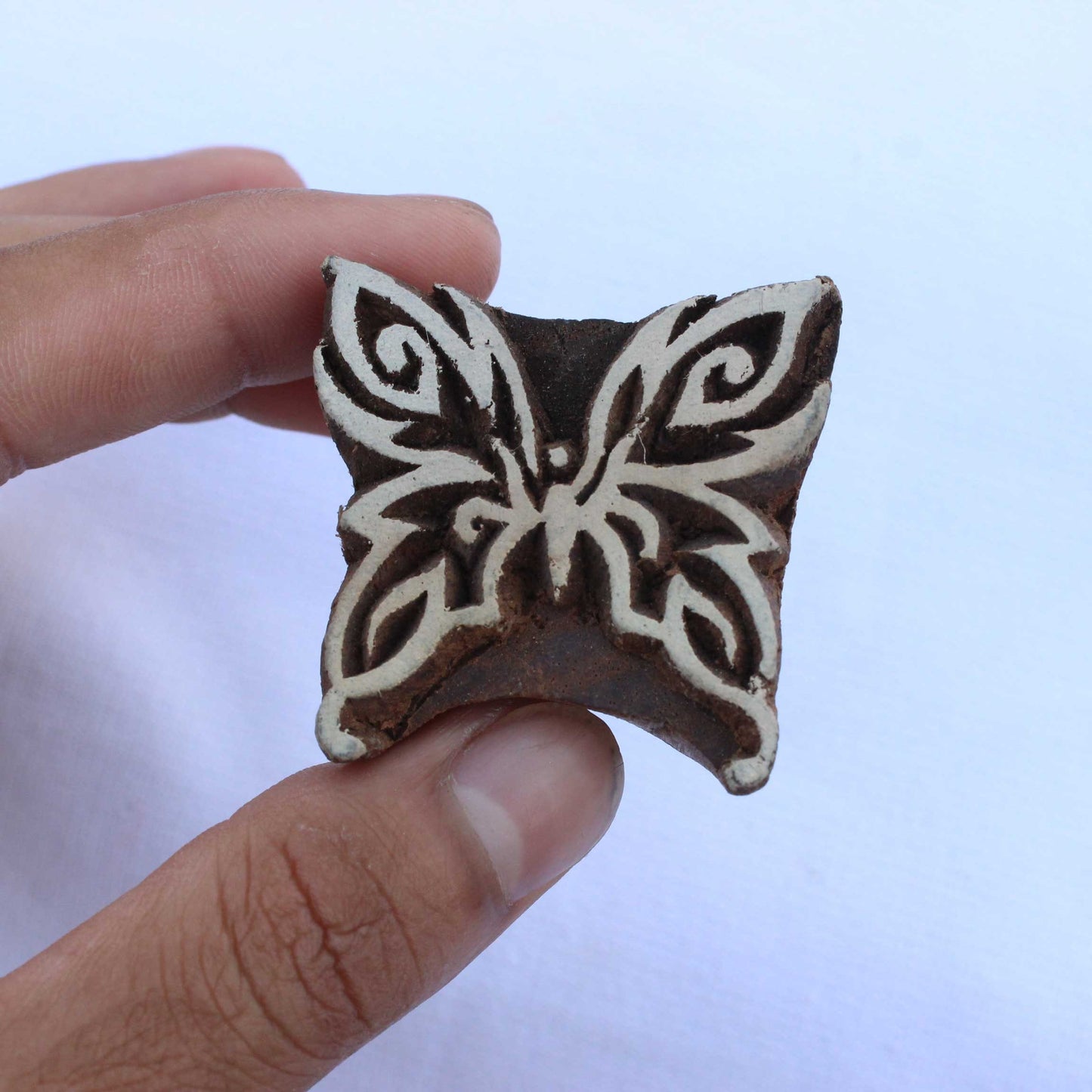 Butterfly Fabric Block Print Stamp Carve Wooden Stamp Celtic Block Print Stamp Hand Carved Wood Block Stamp For Printing Kids Soap Stamp