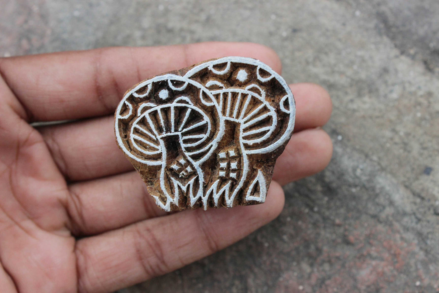 Mushroom Block Print Stamp Carve Wooden Block Print Stamp Carve Wood Block Print Stamp Kids Block Print Stamp For Printing Hippie Soap Stamp