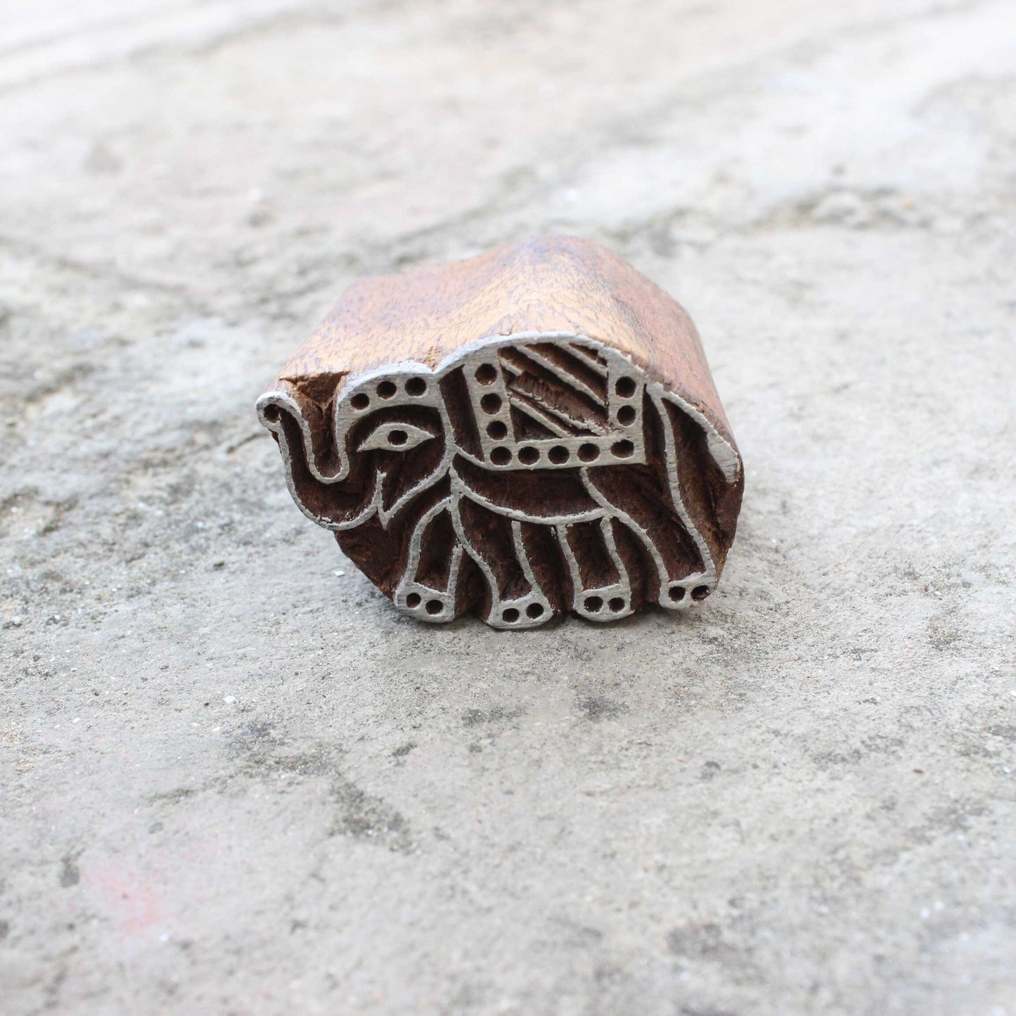 Elephant Stamp Carve Block Fabric Stamp Animal Stamp Indian Textile Printing Block For Printing Kids Craft Soap Stamp Wedding Textile Block