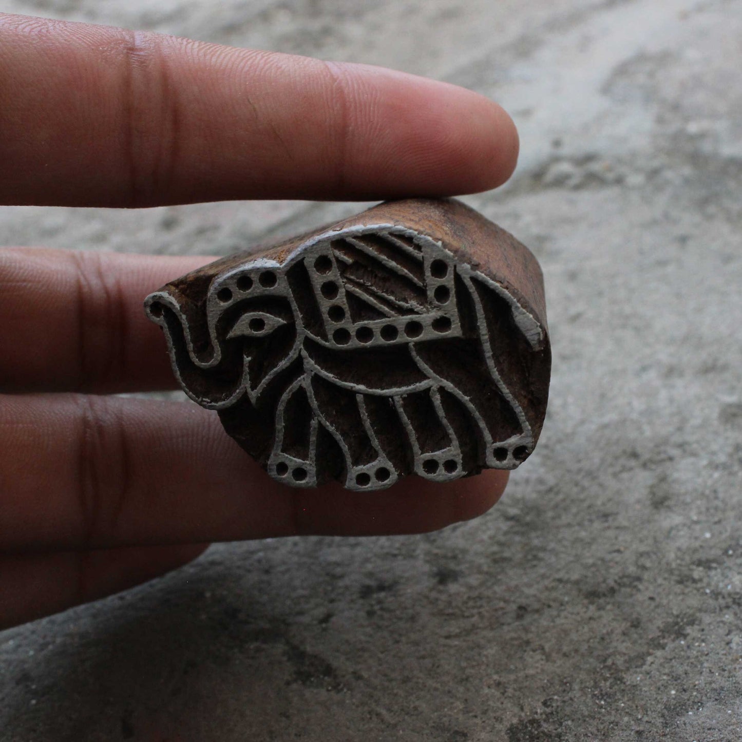 Elephant Stamp Carve Block Fabric Stamp Animal Stamp Indian Textile Printing Block For Printing Kids Craft Soap Stamp Wedding Textile Block