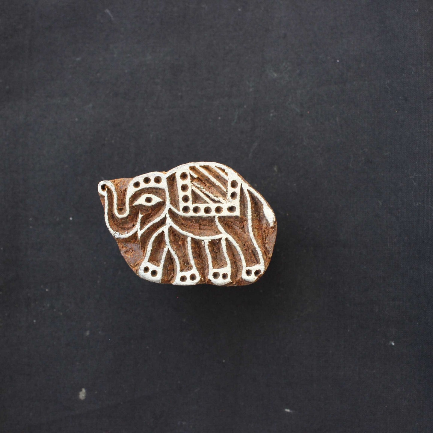 Elephant Stamp Carve Block Fabric Stamp Animal Stamp Indian Textile Printing Block For Printing Kids Craft Soap Stamp Wedding Textile Block