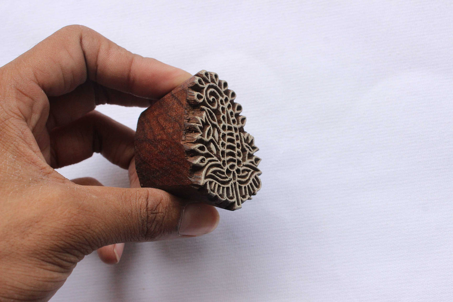 Paisley Block Print Stamp Carve Wooden Stamp Indian Block Print Stamp Floral Stamp For Printing Flower Soap Making Stamp Ethnic Textile