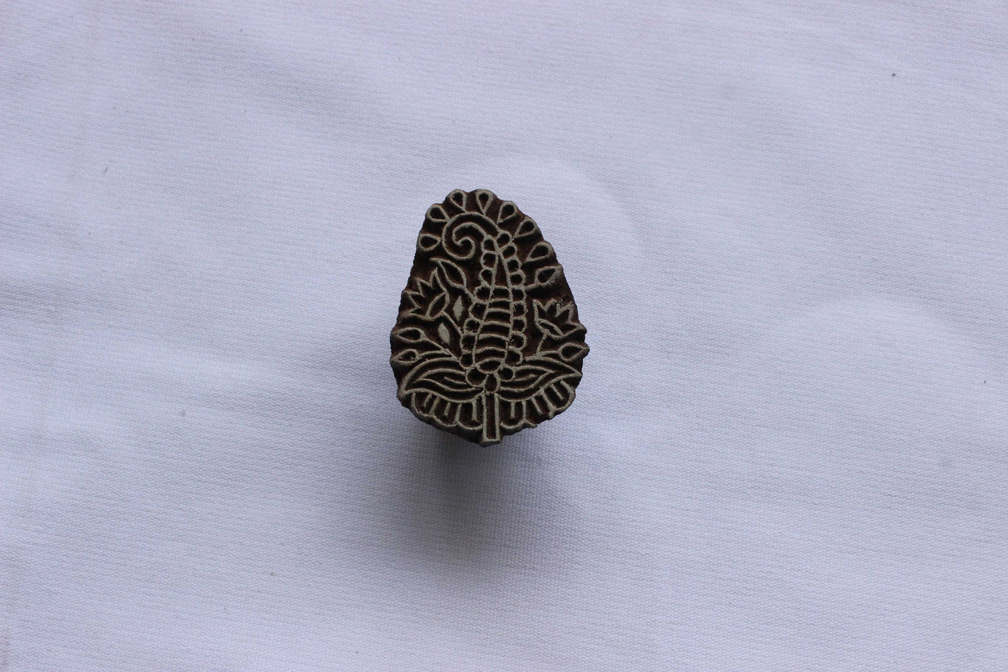 Paisley Block Print Stamp Carve Wooden Stamp Indian Block Print Stamp Floral Stamp For Printing Flower Soap Making Stamp Ethnic Textile