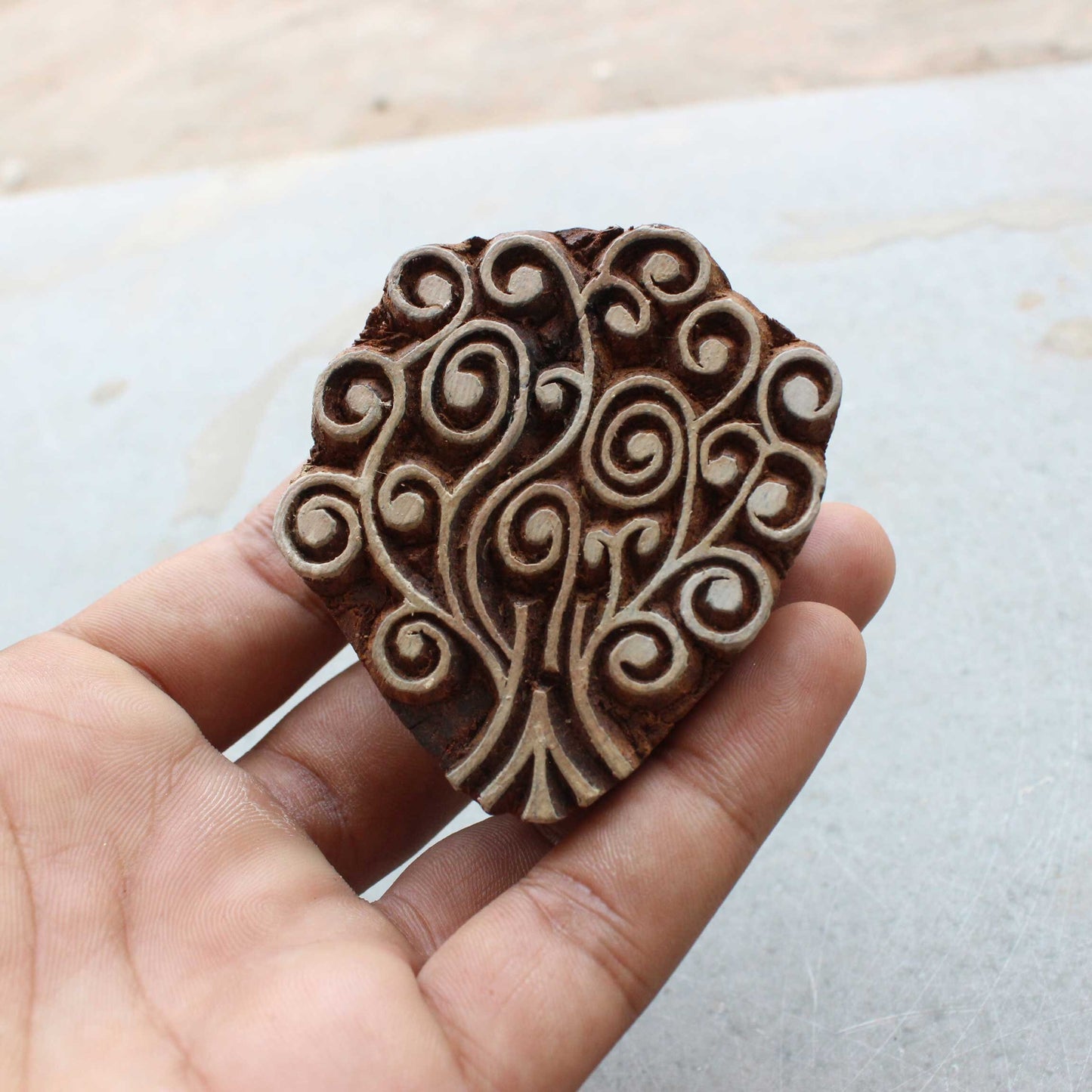 Tree Wood Block Stamp Celtic Fabric Stamp Hand Carved Stamp Indian Textile Printing Block For Printing Tree Of Life Soap Stamp Bohemian