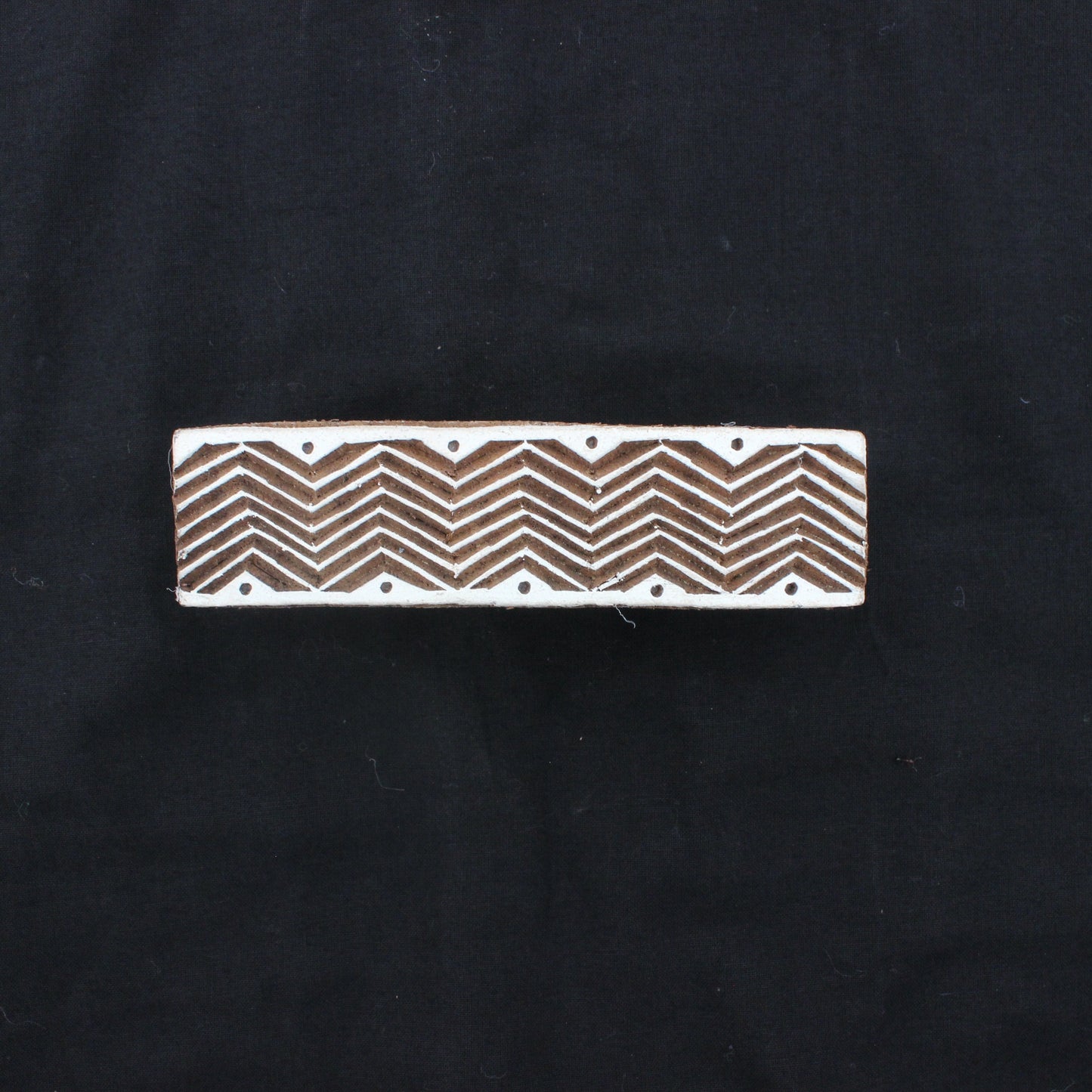 Chevron Border Block Print Stamp Zig Zag Border Fabric Stamp Indian Fabric Stamp Hand Carved Textile Printing Block For Printing Ethnic