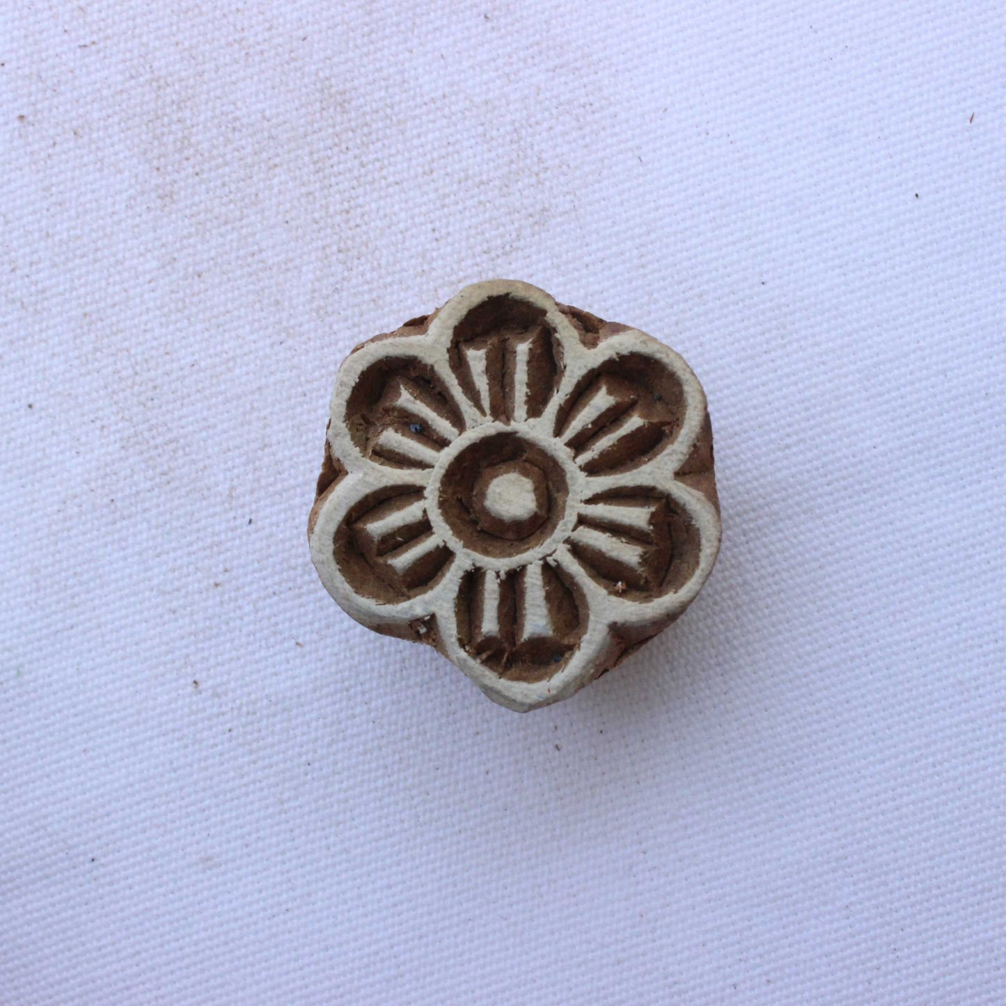 Floral Fabric Print Stamp Indian Wooden Stamp Carve Fabric Block Stamp Flower Block Stamp For Printing Flora Soap Stamp Traditional Textile