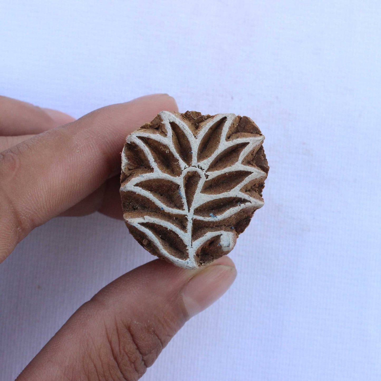 Lotus Wood Block Stamp Carve Wooden Stamp Carve Block Fabric Stamp Flower Stamp For Printing Floral Soap Making Stamp Traditional Textile